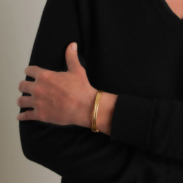 Elizabeth Locke Small Double Band Bangle