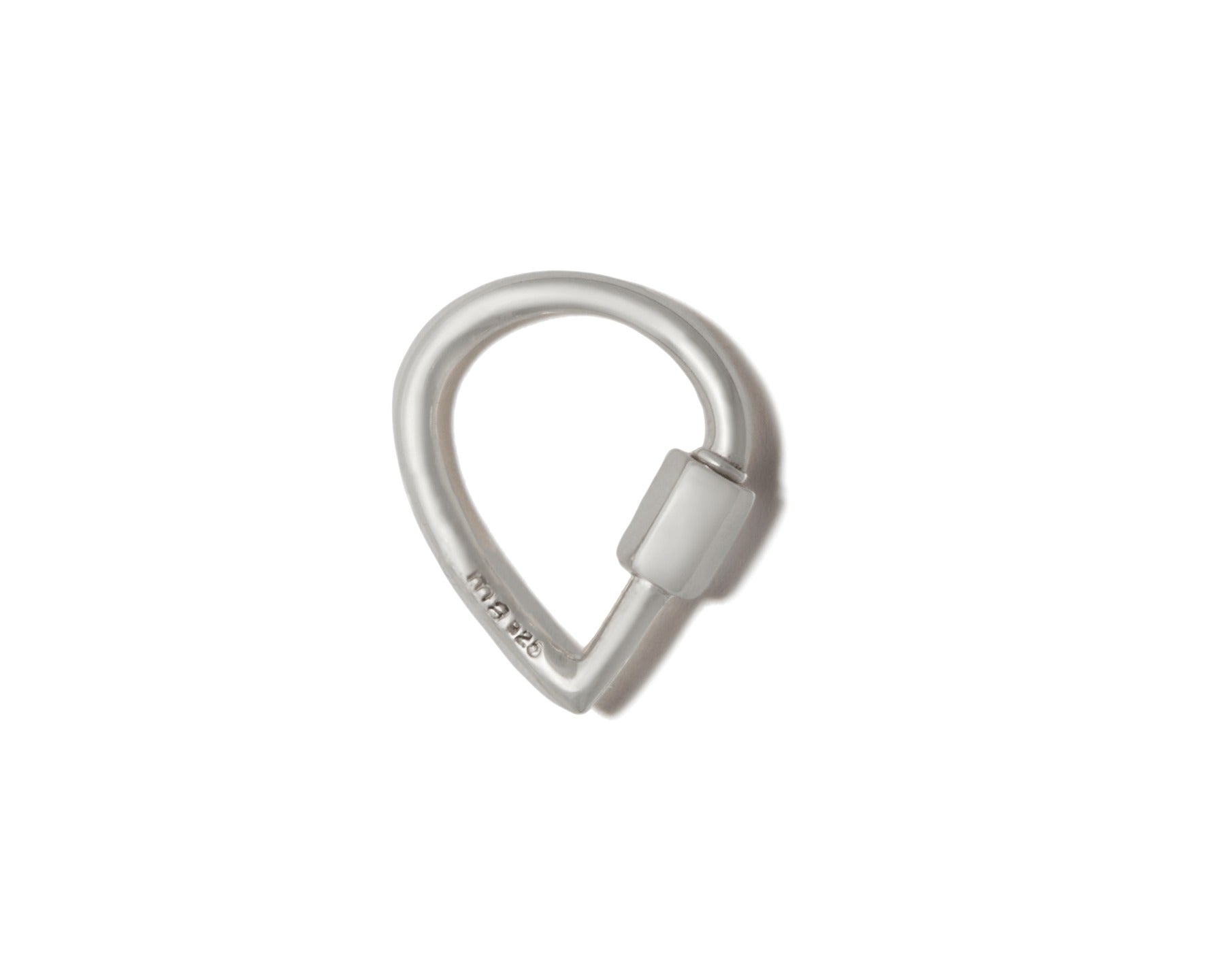 Marla Aaron Silver Baby Drop Lock