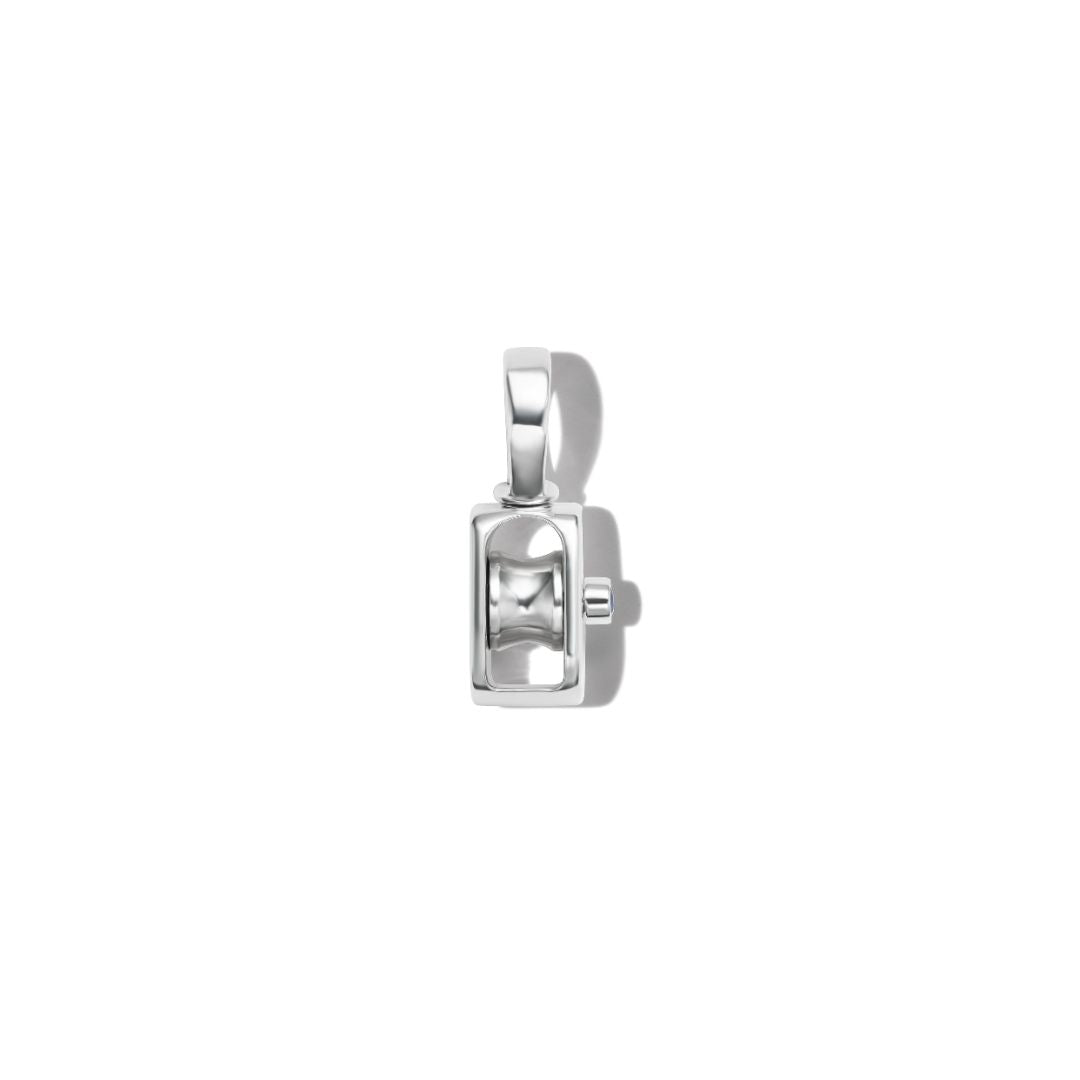 Marla Aaron Silver Sapphire Baby Pulley Charm