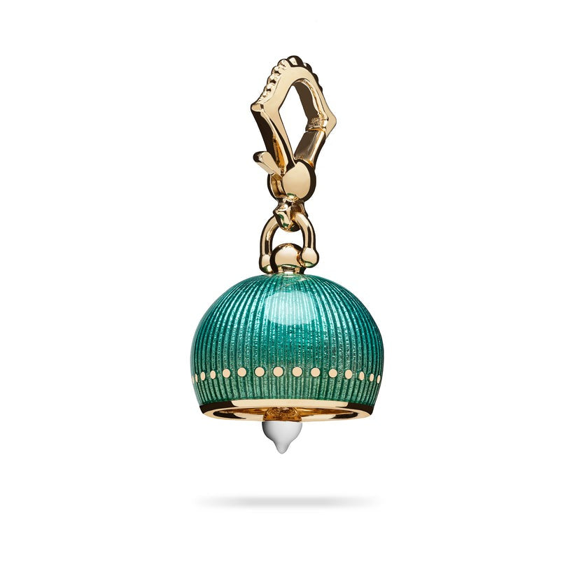 Paul Morelli Green Enameled Meditation Bell