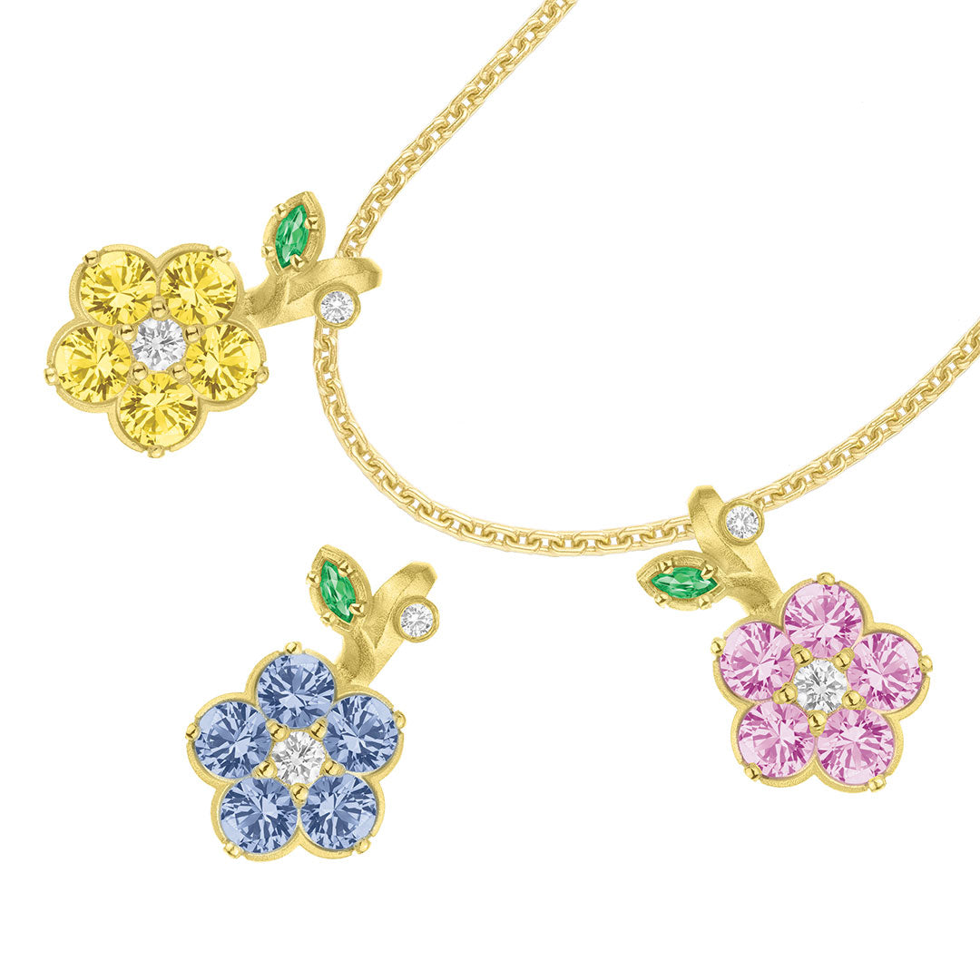 Paul Morelli Blue Sapphire Wild Child Snap-Over Pendant