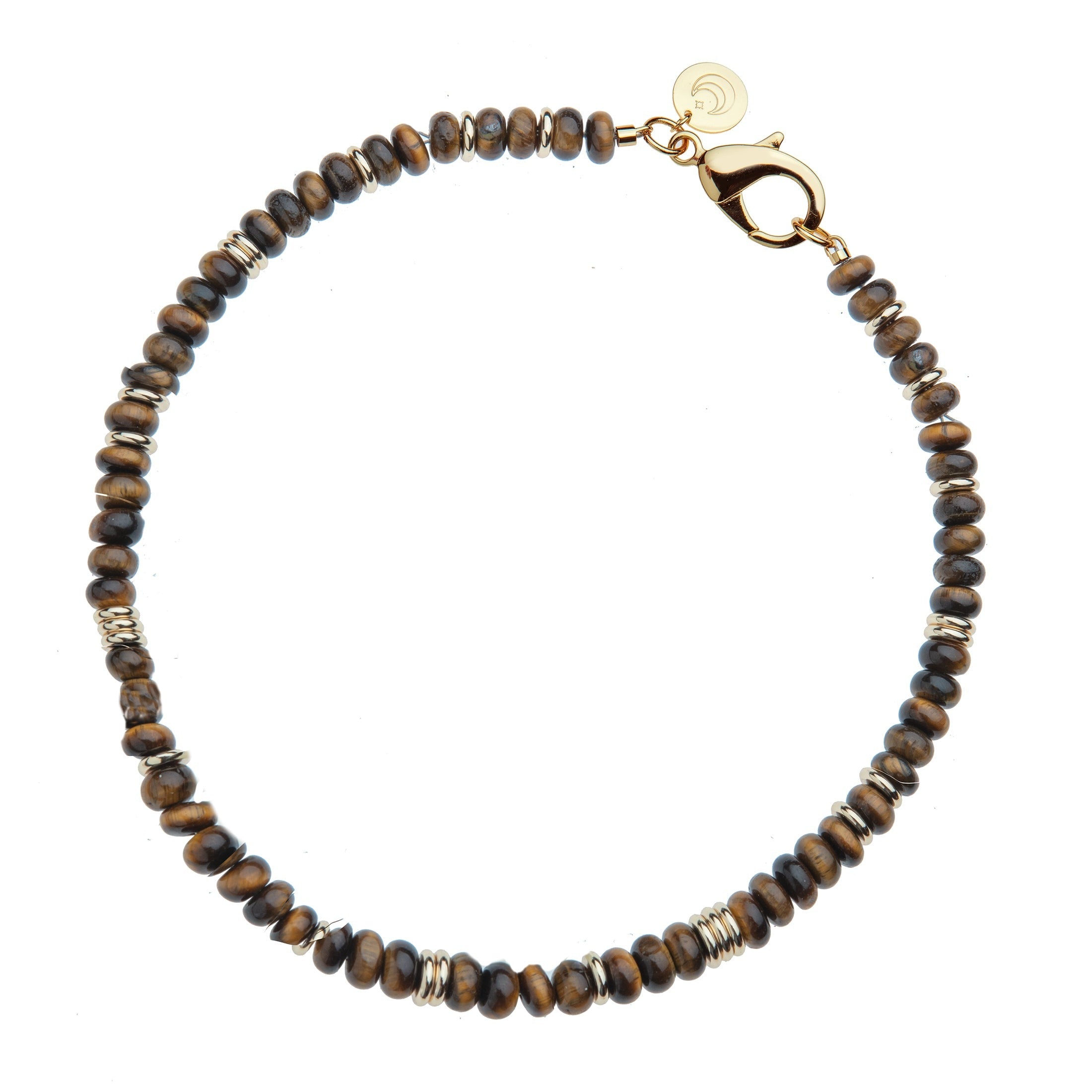 Jane Win Tiger's Eye Gumdrop Beaded Necklace
