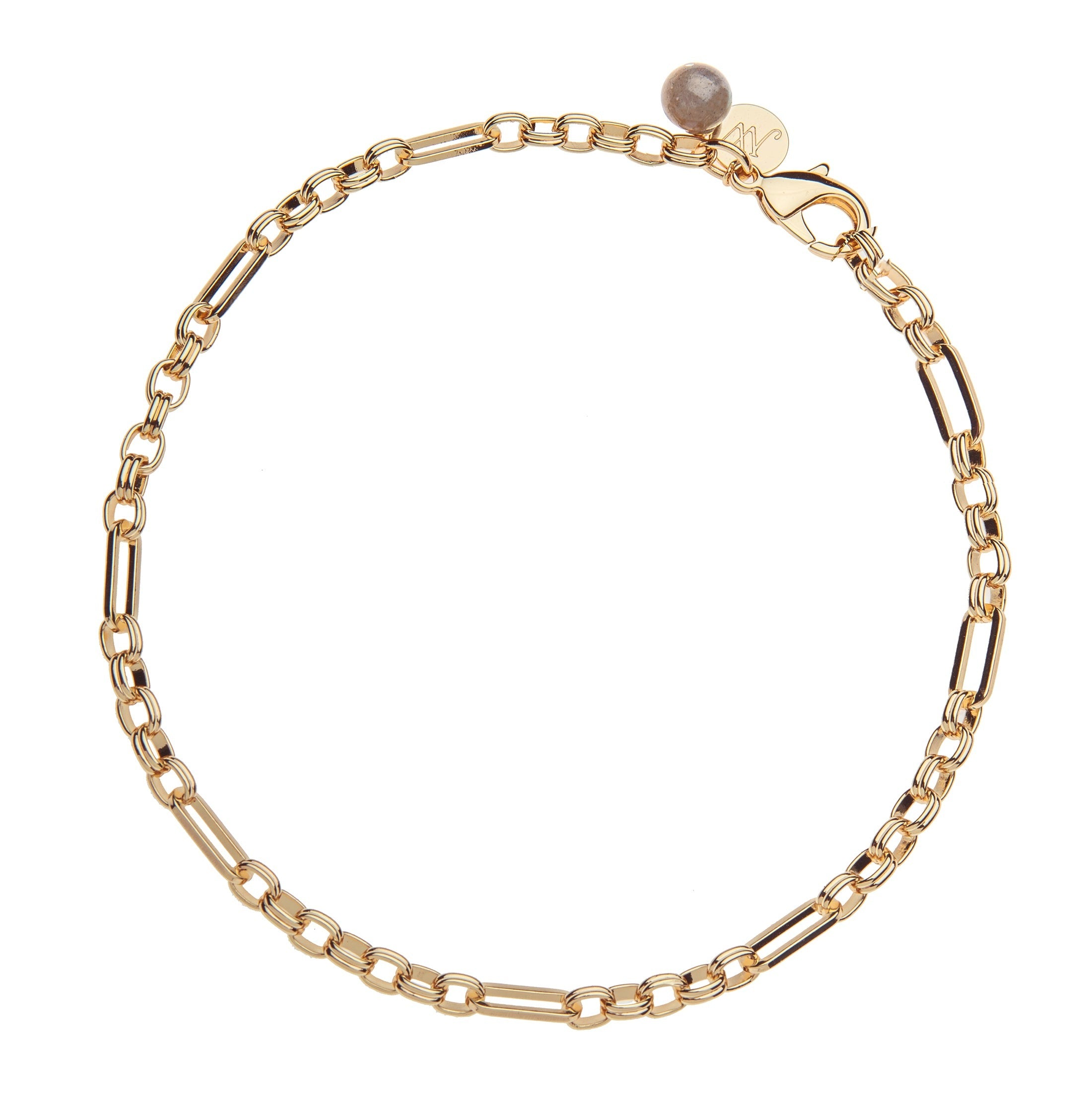 Jane Win Across All Time Chain with Labradorite Bead