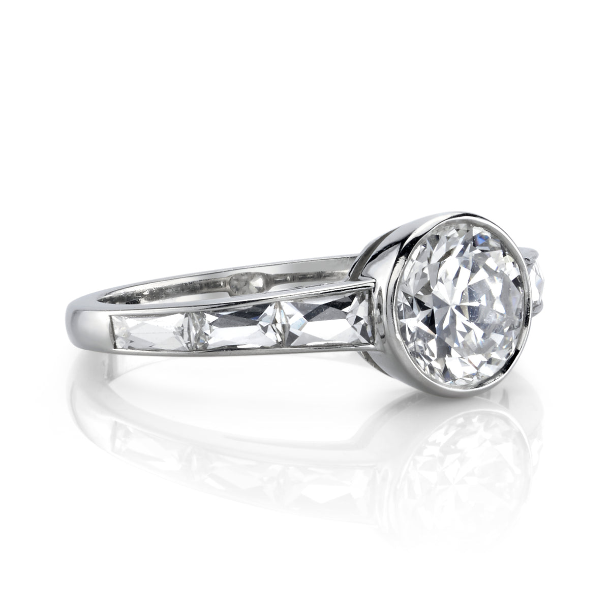 Single Stone Platinum Christina Ring