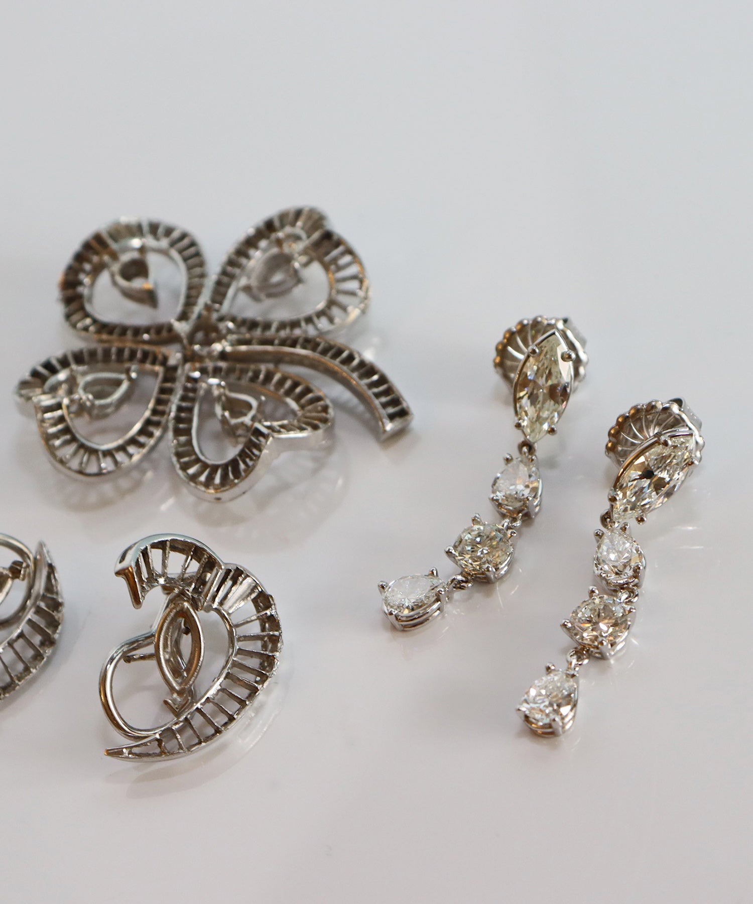 Custom Design diamonds re-set in new earrings