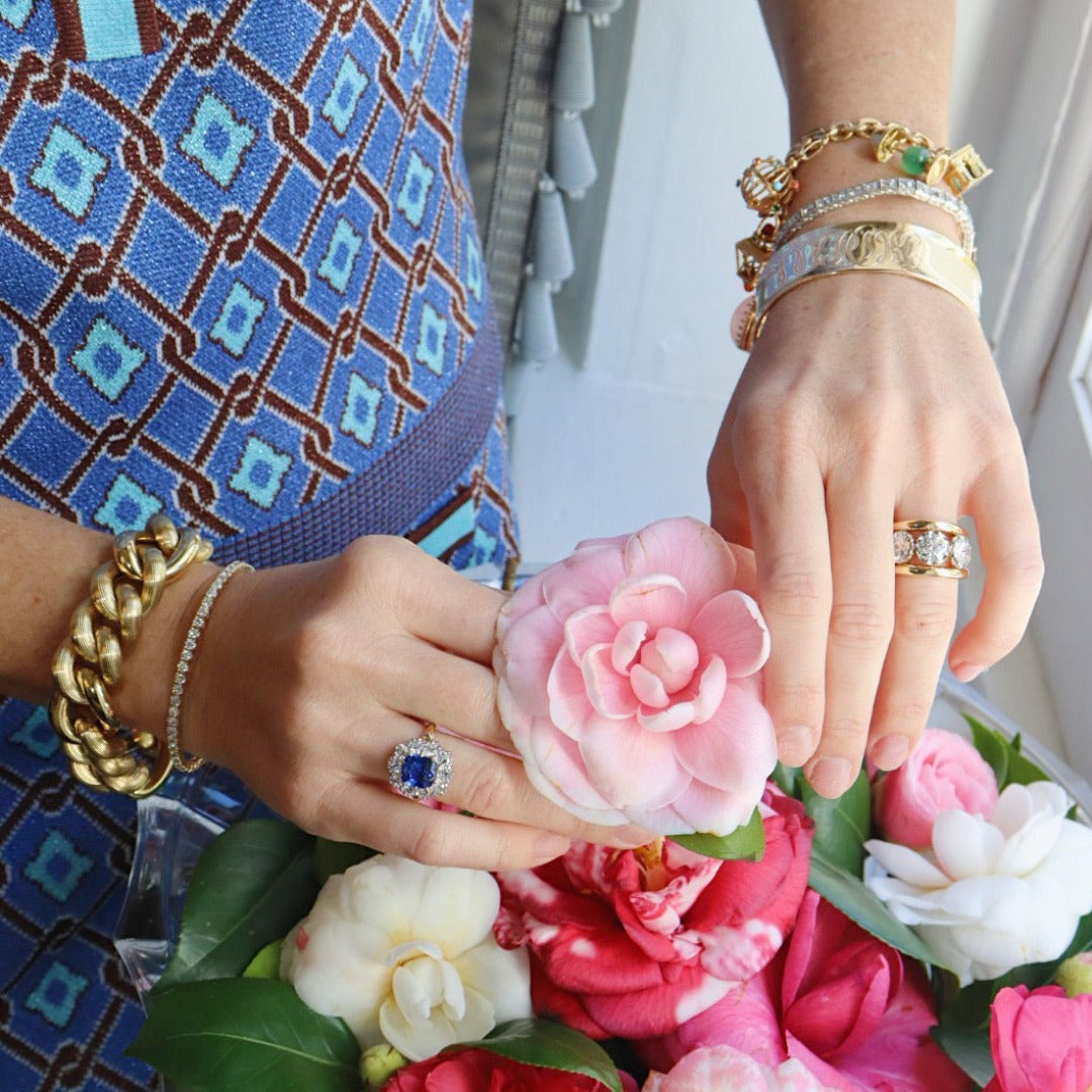 Single Stone Three Stone Jolene Ring