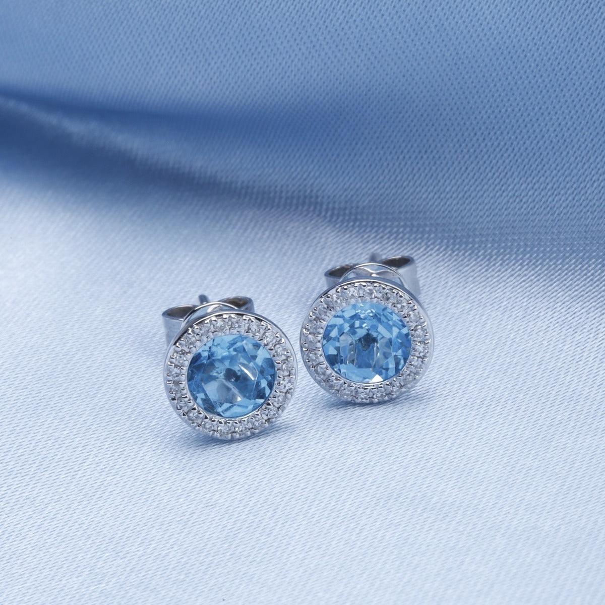 Halo Martini Stud Earrings