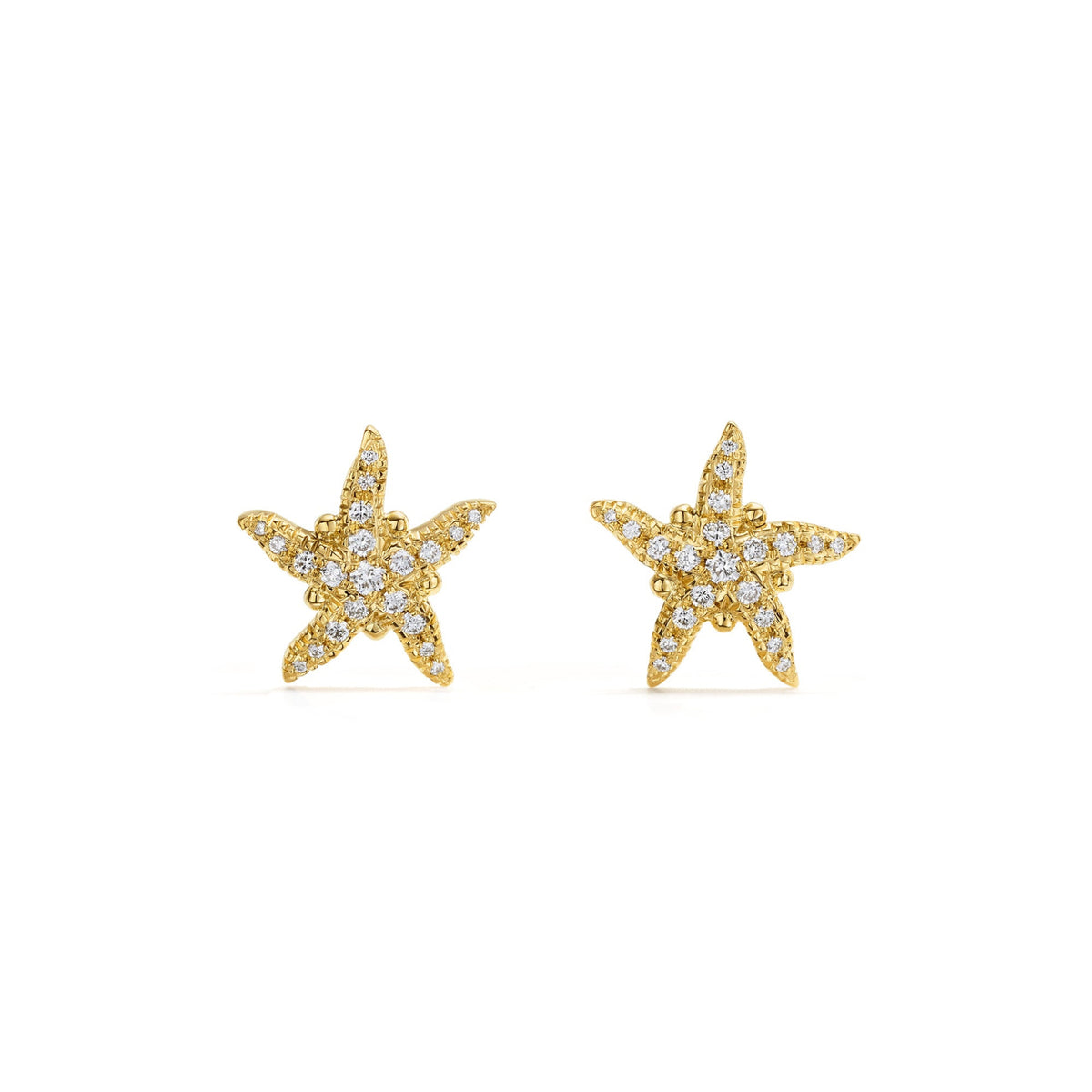 Temple St. Clair Diamond Sea Star Earrings
