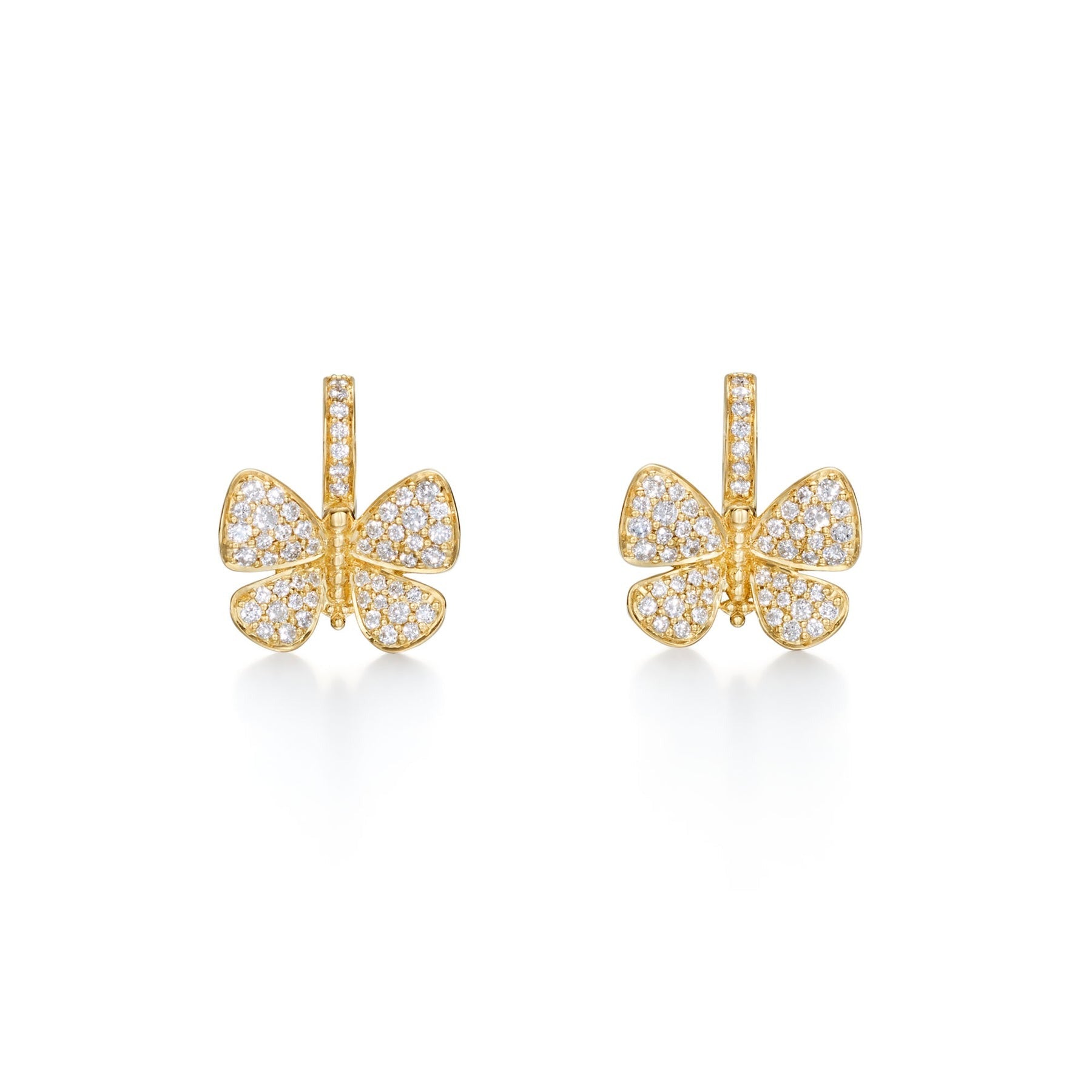 Temple St. Clair Snow Butterfly Earrings