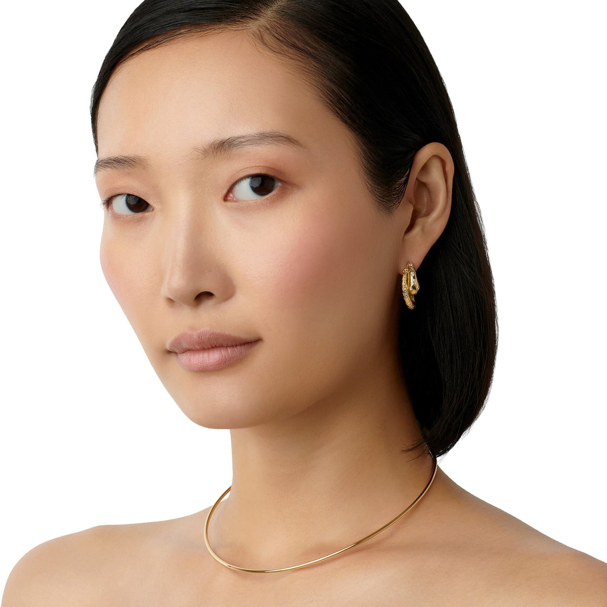 Temple St. Clair Delphi Serpent Hoop Earrings