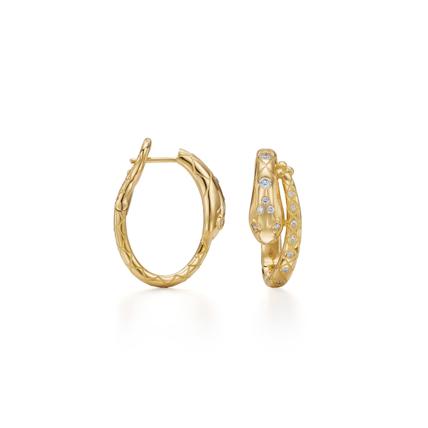 Temple St. Clair Delphi Serpent Hoop Earrings