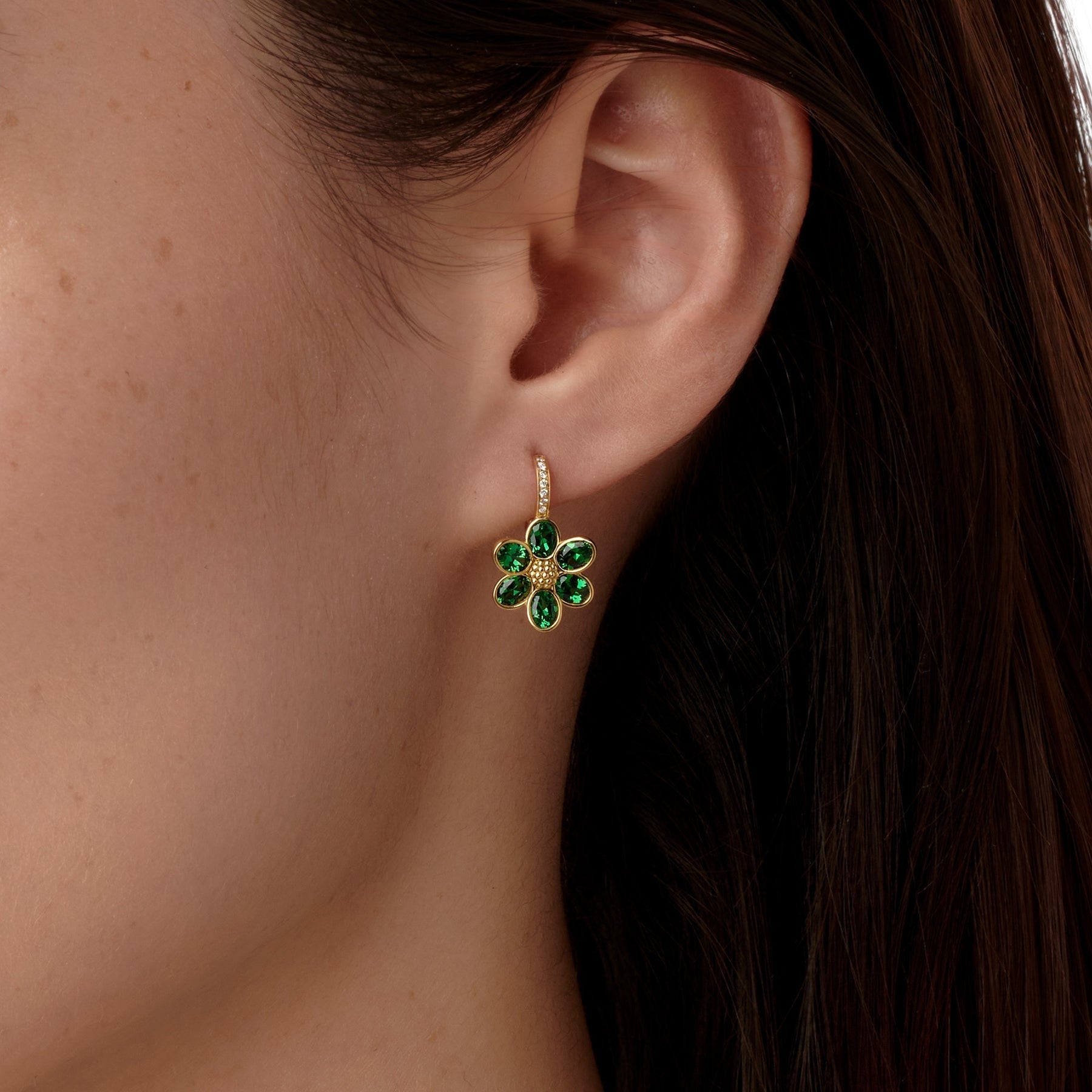 Temple St. Clair Tsavorite Fiori Earrings