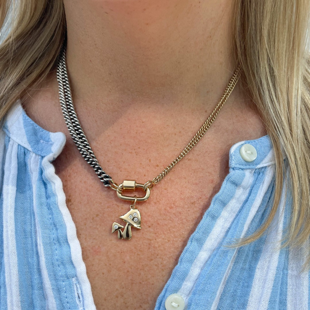 Marla Aaron 14K Gold Fine Curb Chain Necklace