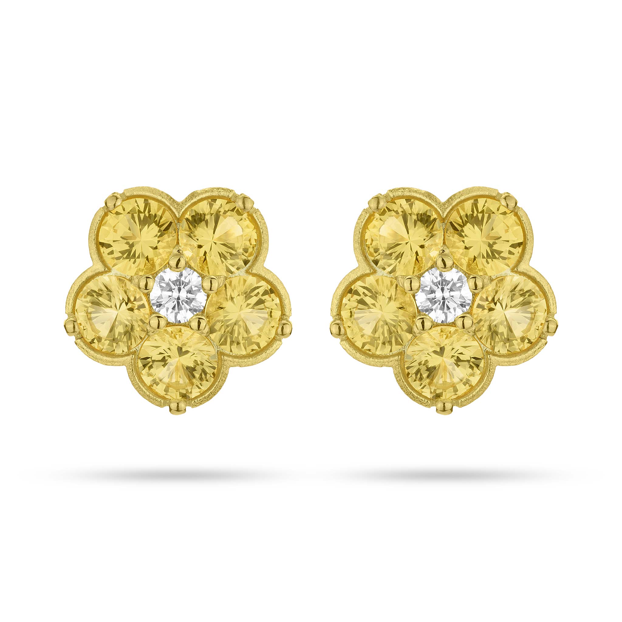Paul Morelli Yellow Sapphire Wild Child Stud Earrings
