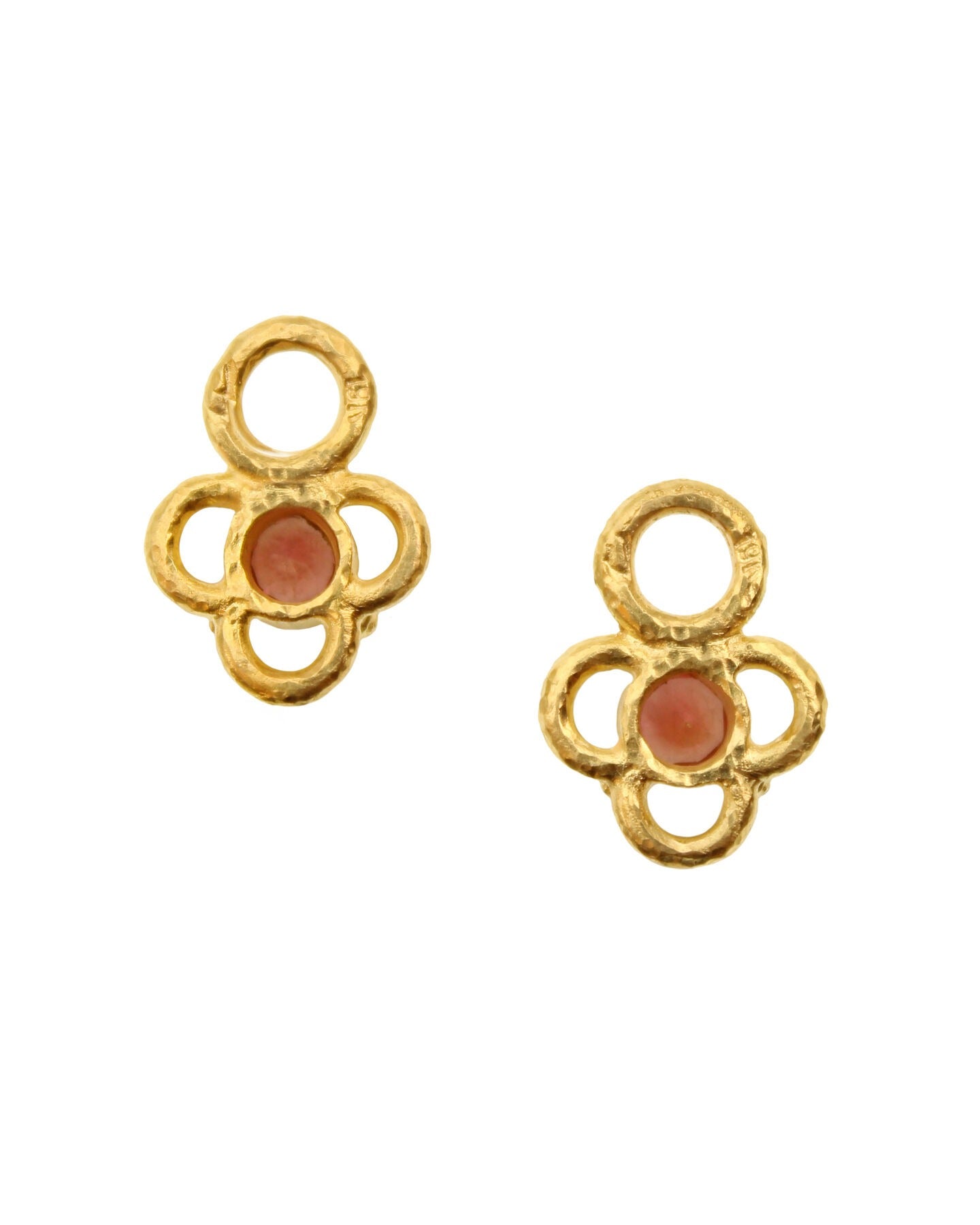 Elizabeth Locke Rubellite Wire Arches Earring Charms