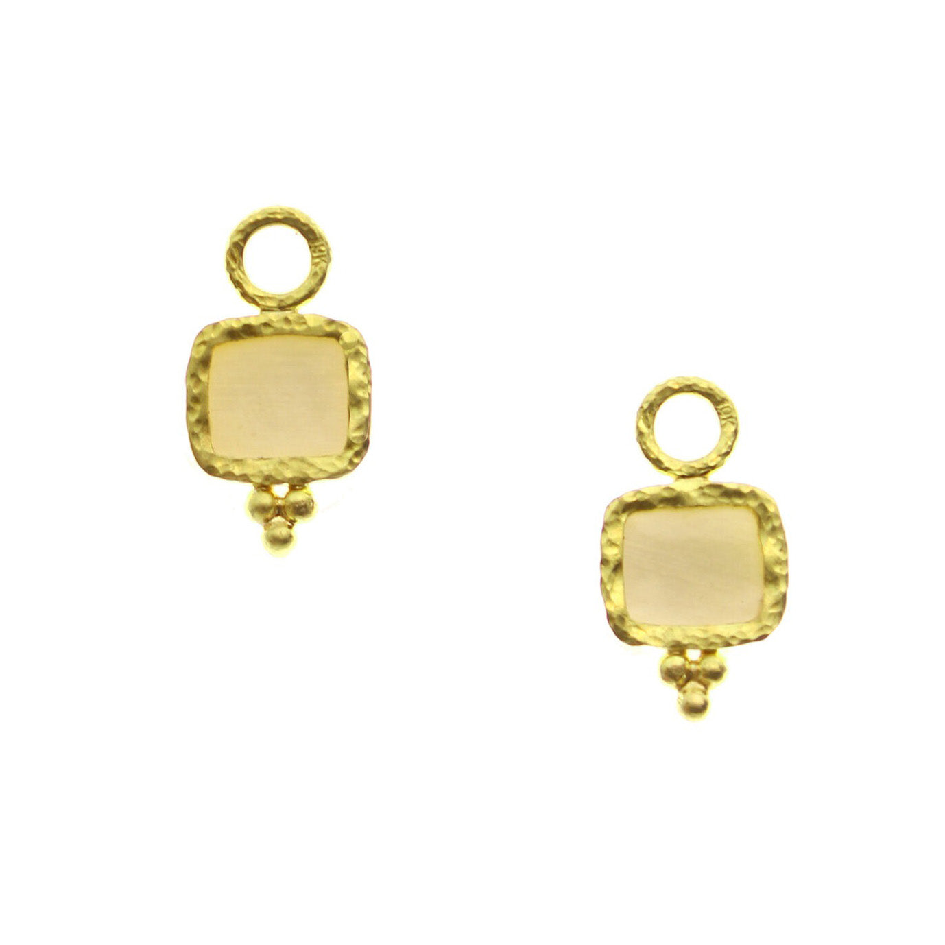 Elizabeth Locke Light Amber âPegasus, Goddess & Moonâ Earring Charms