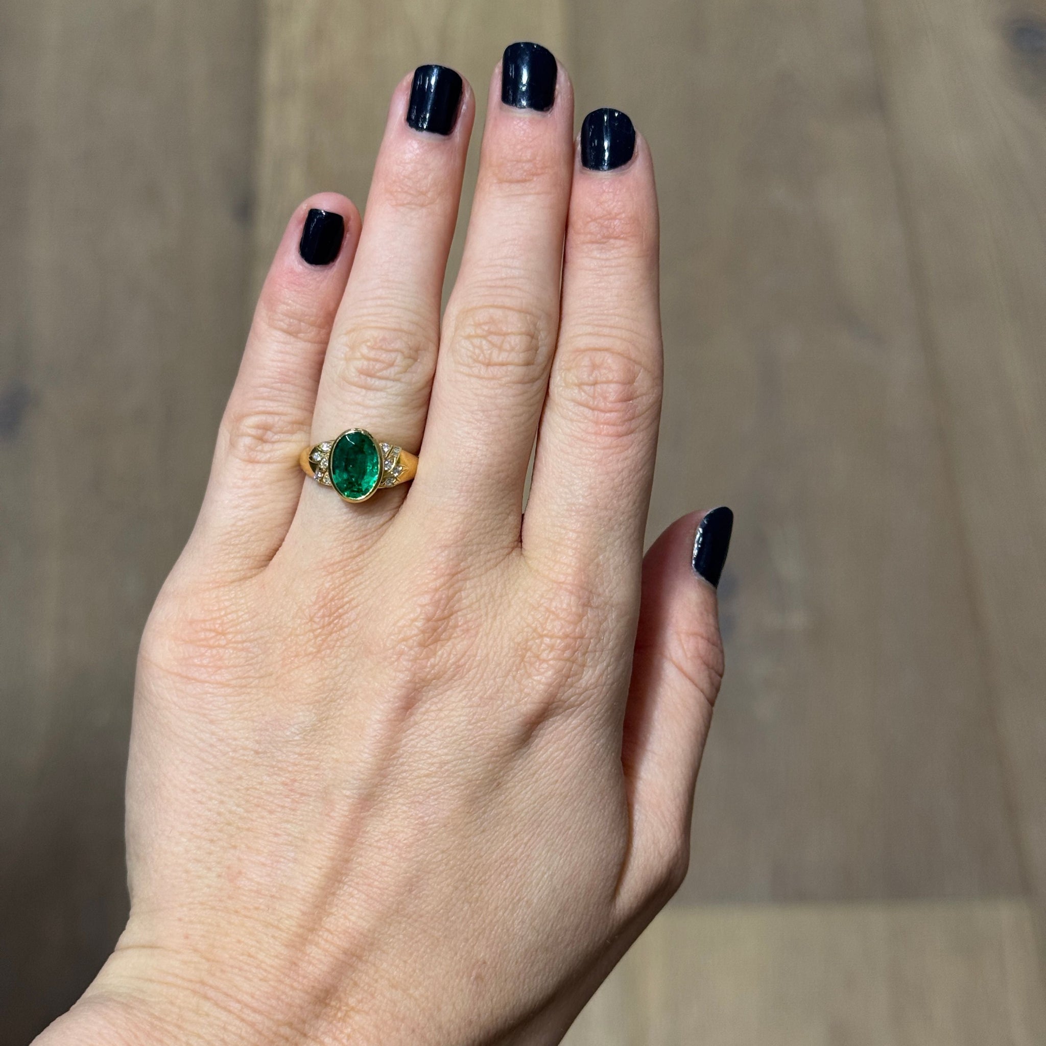 Single Stone Emerald Allison Ring