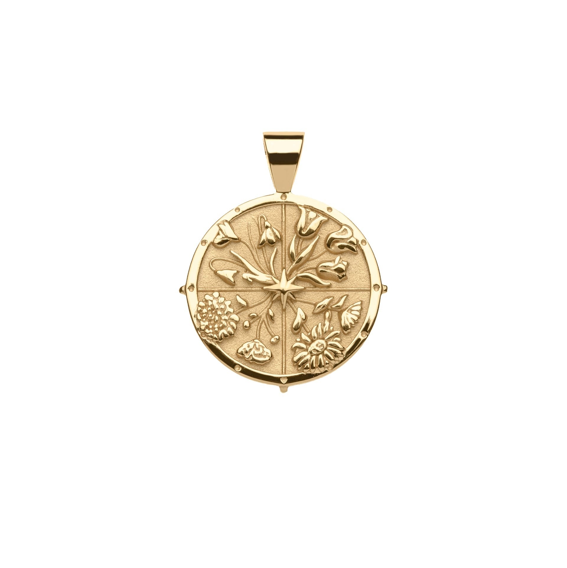 Jane Win HOPE Small Coin Pendant Necklace