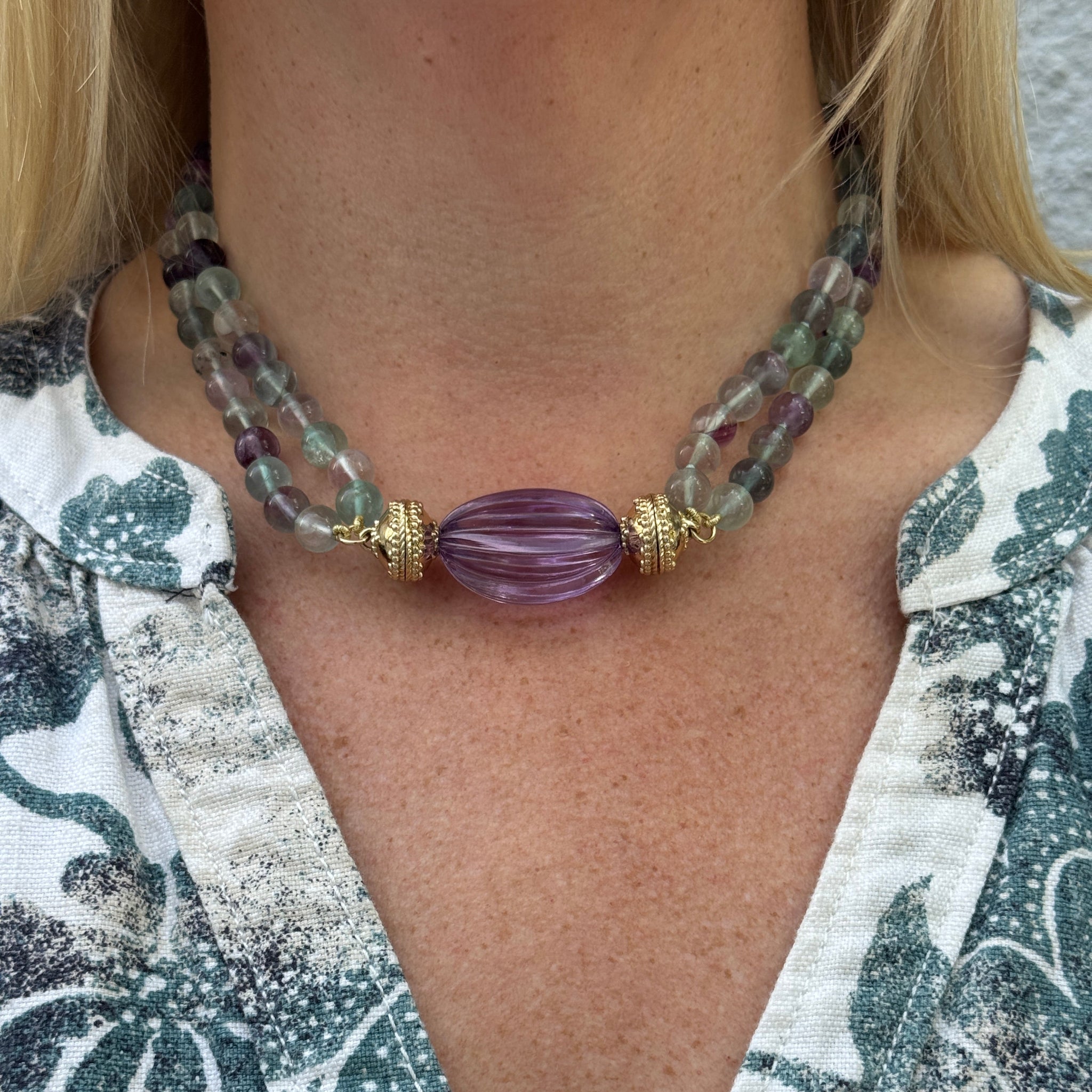 Clara Williams Amethyst Centerpiece