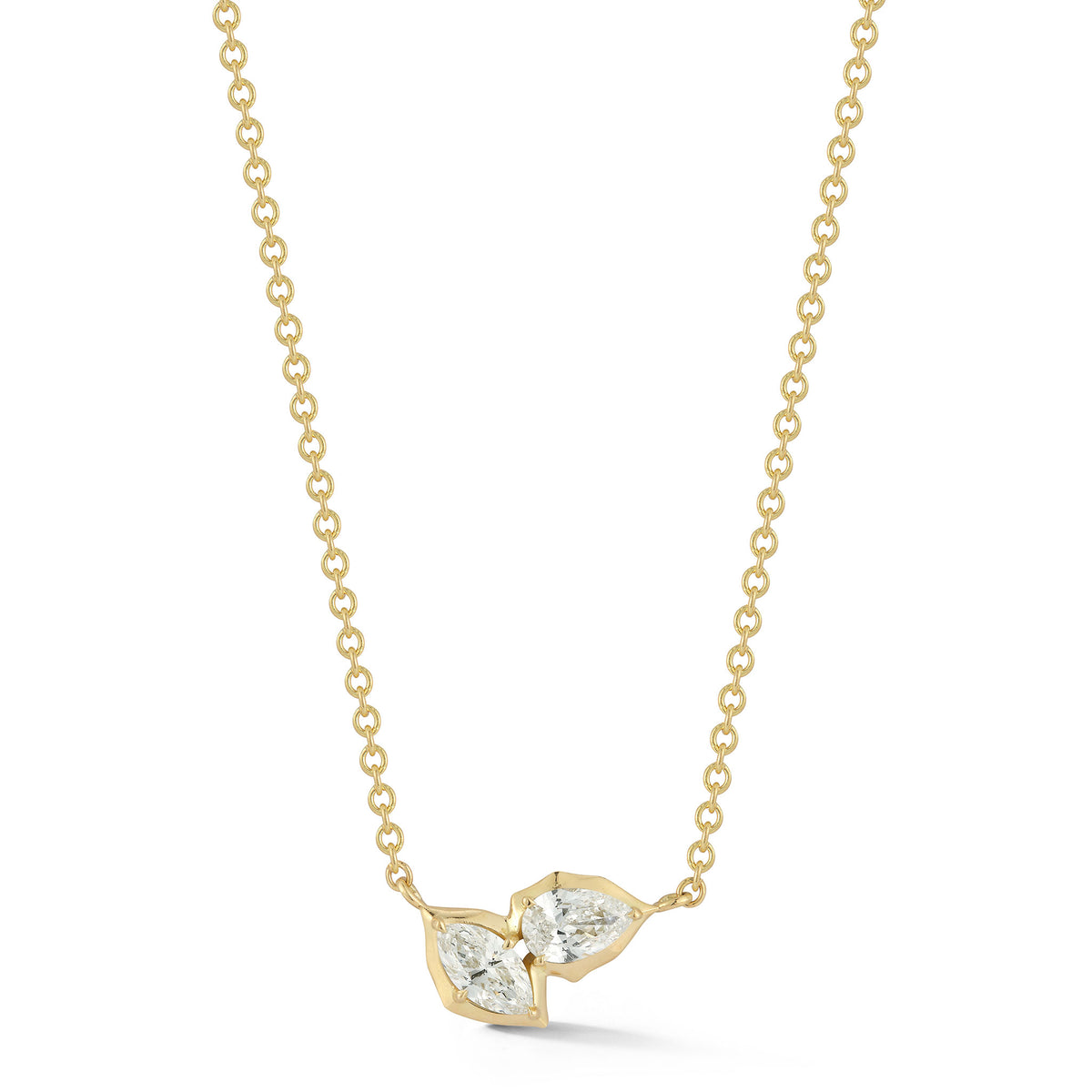 Jade Trau Poppy Two-Stone Pendant Necklace