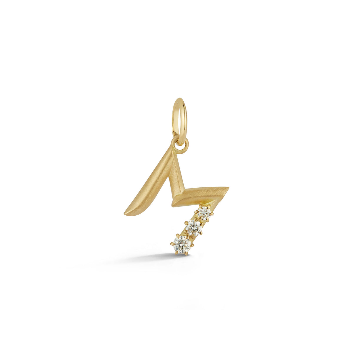 Jade Trau Letter Charm M