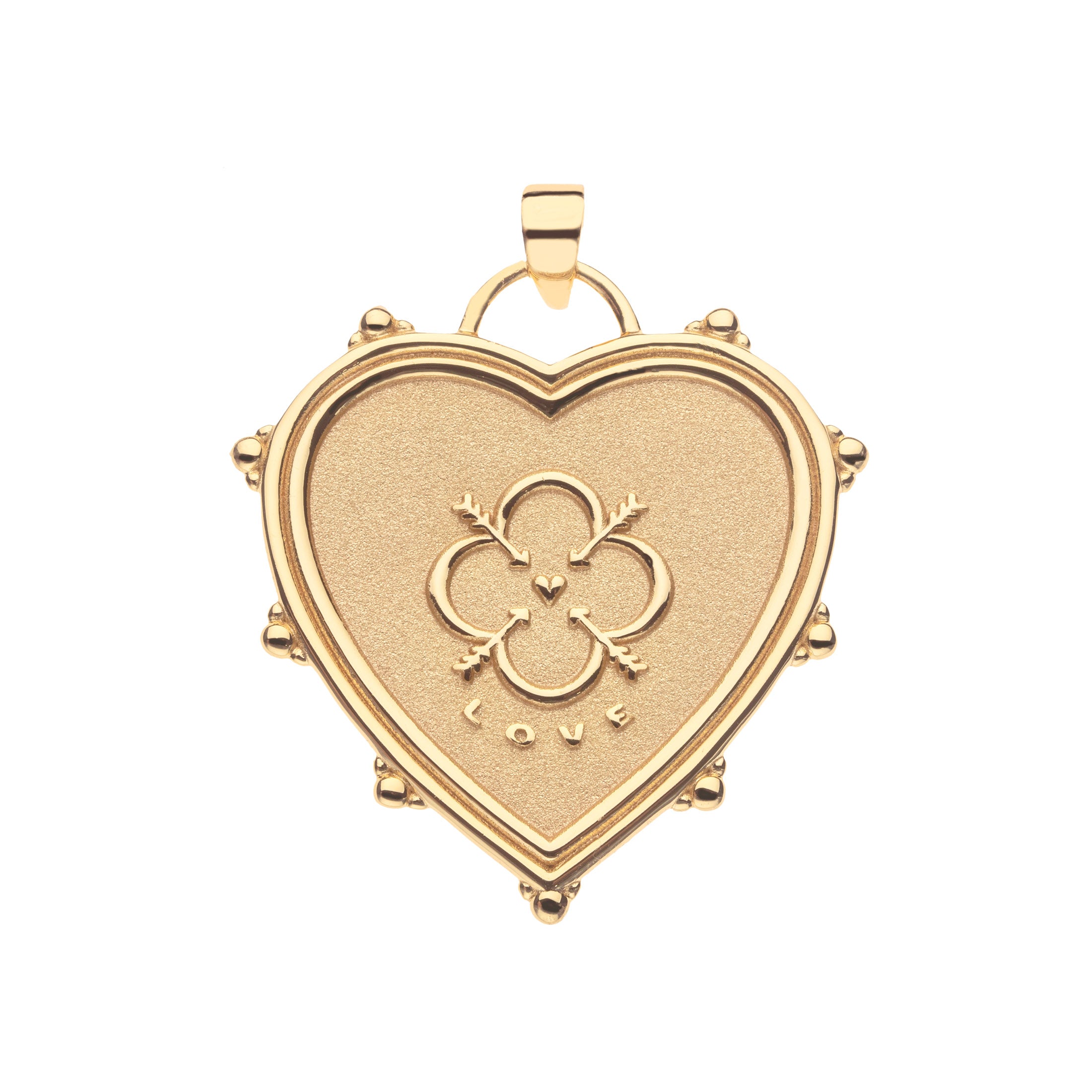Jane Win LOVE in the Air Heart Pendant Necklace