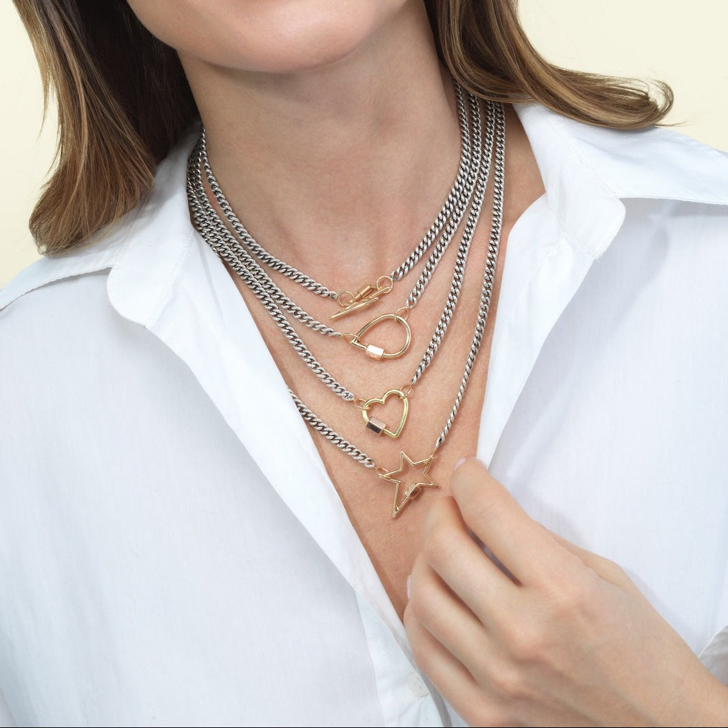 Marla Aaron 14K Yellow Gold Baby Heart Lock