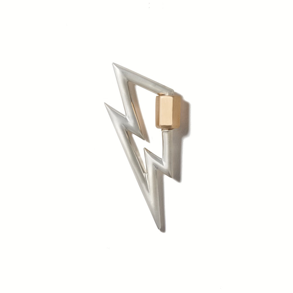 Marla Aaron Silver & 14K Yellow Gold Bolt Lock