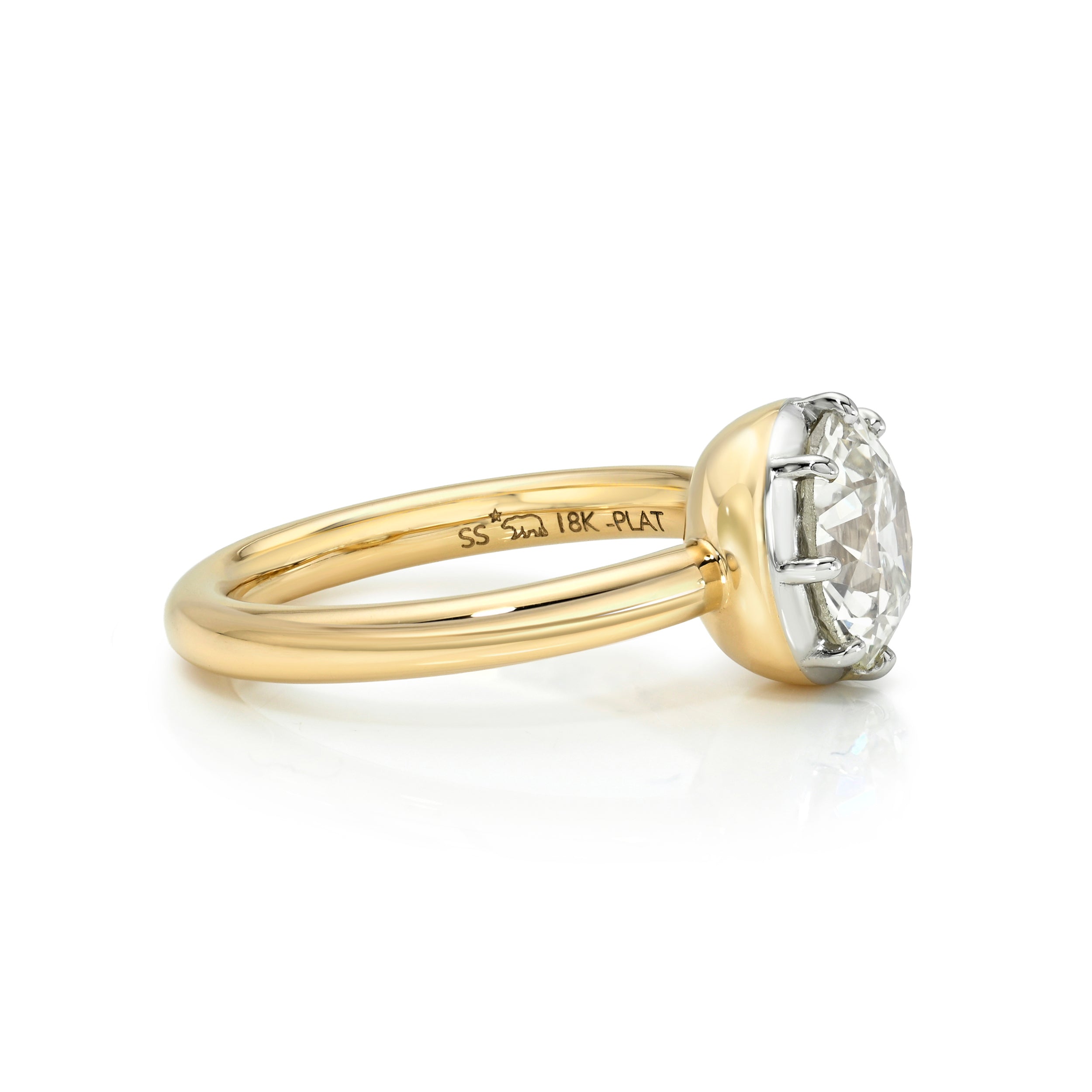Single Stone Marian Ring