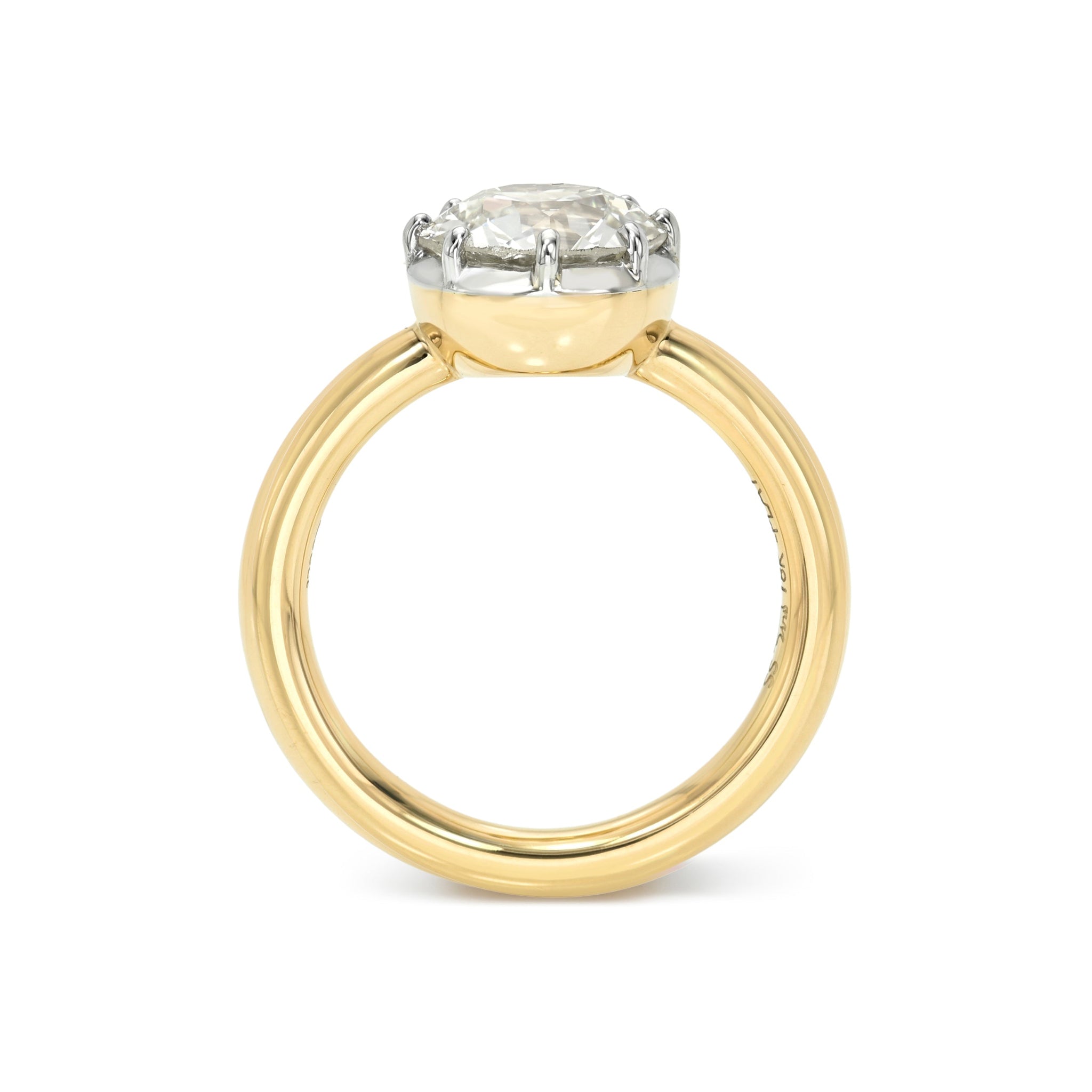 Single Stone Marian Ring