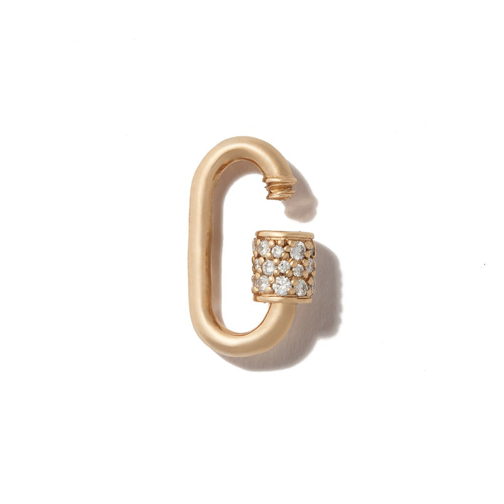 Marla Aaron 14K Yellow Gold Diamond Stoned Baby Lock