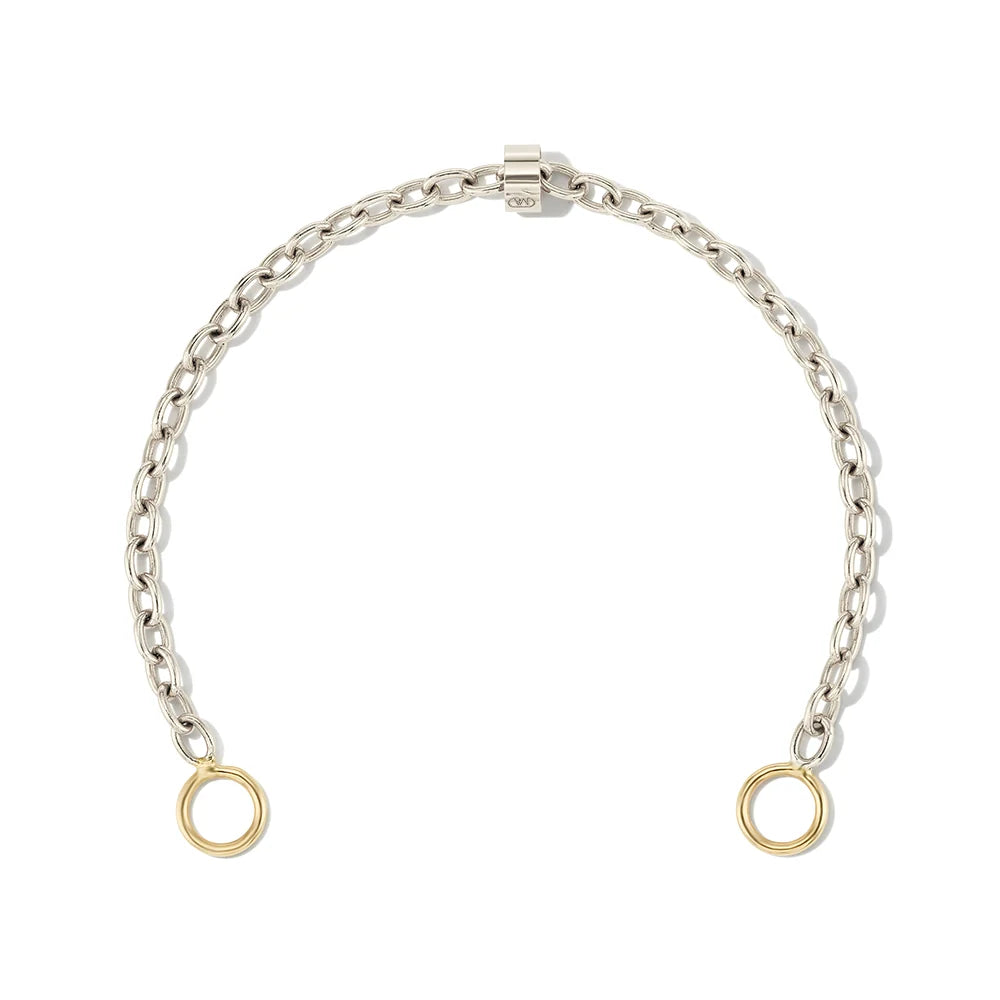 Marla Aaron Silver Pulley Chain Bracelet