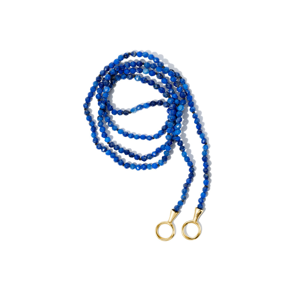 Marla Aaron Lapis Itty Bitty Strand 16″