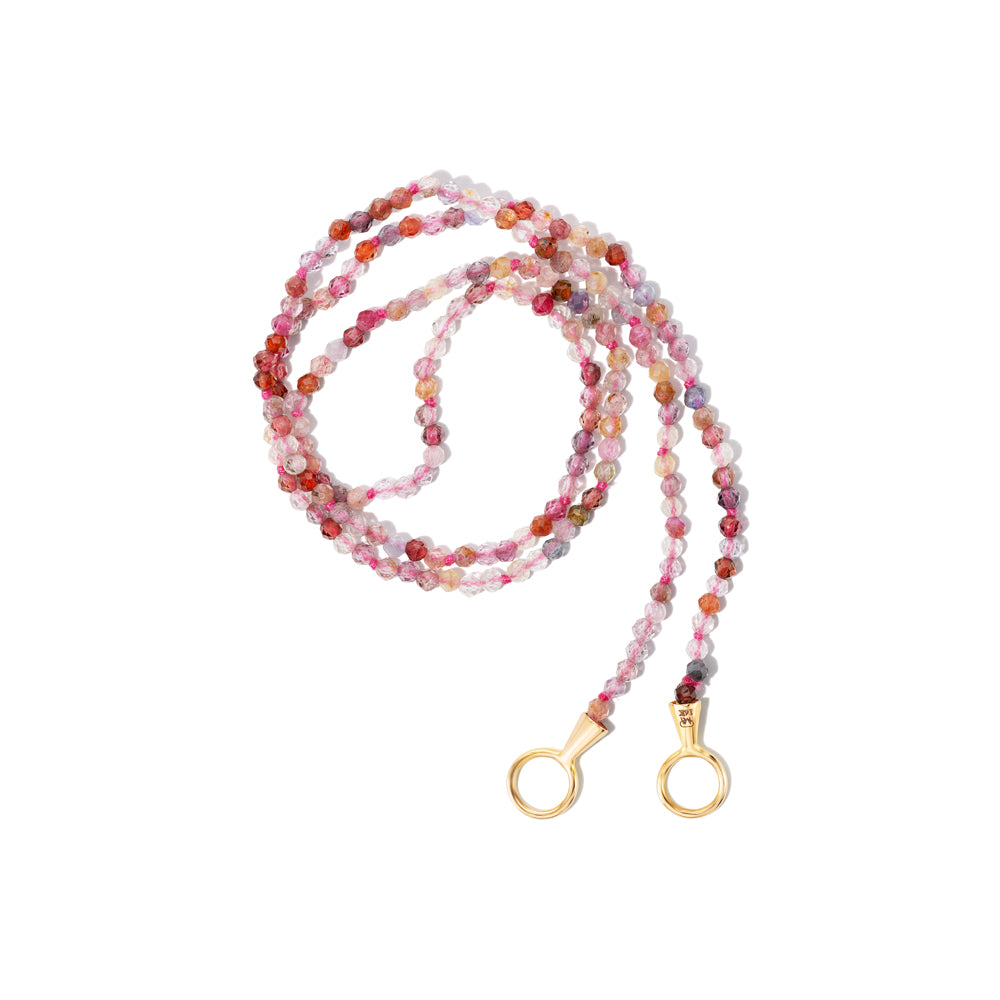 Marla Aaron Pink Spinel Itty Bitty Strand 16"