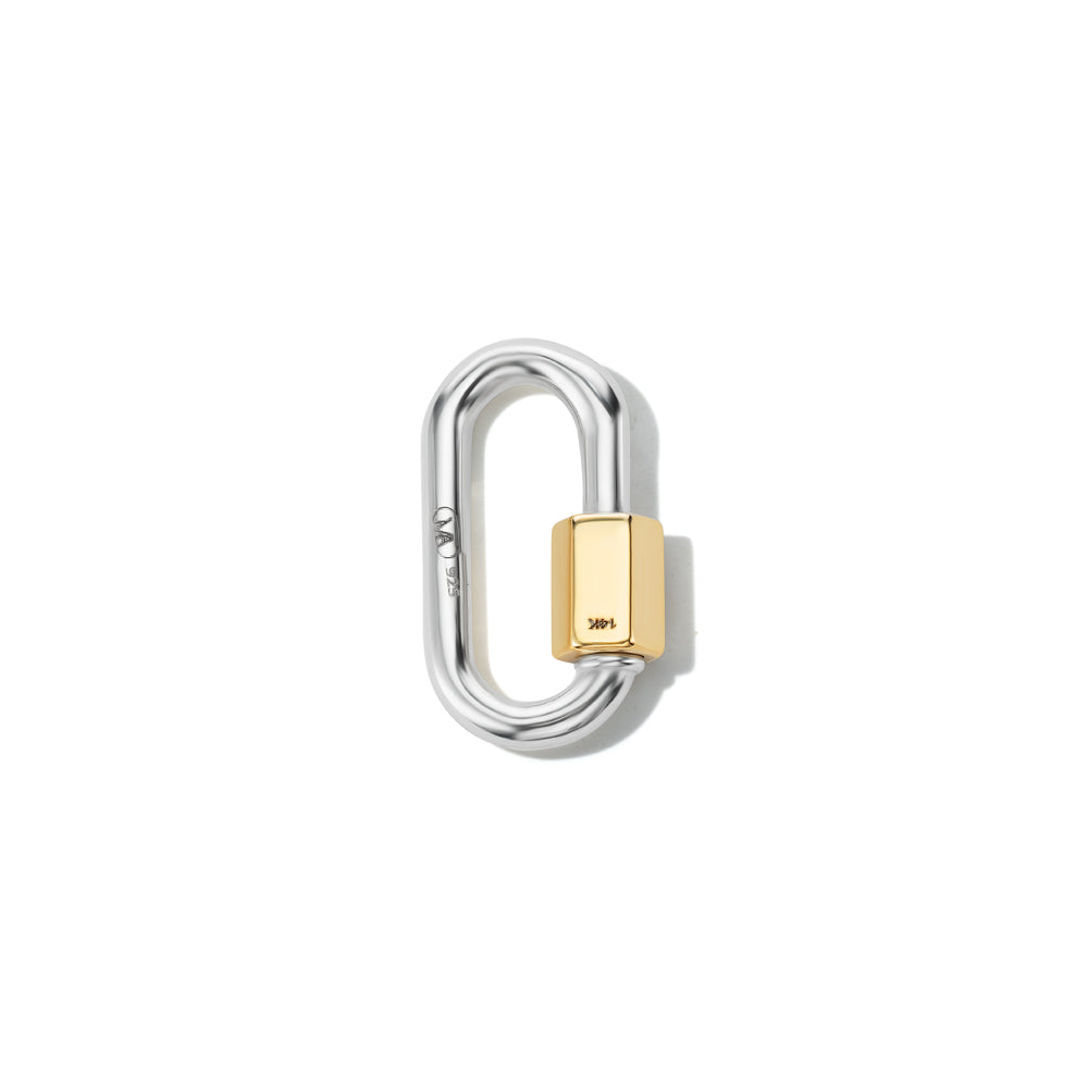 Marla Aaron Silver & 14K Yellow Gold Baby Lock