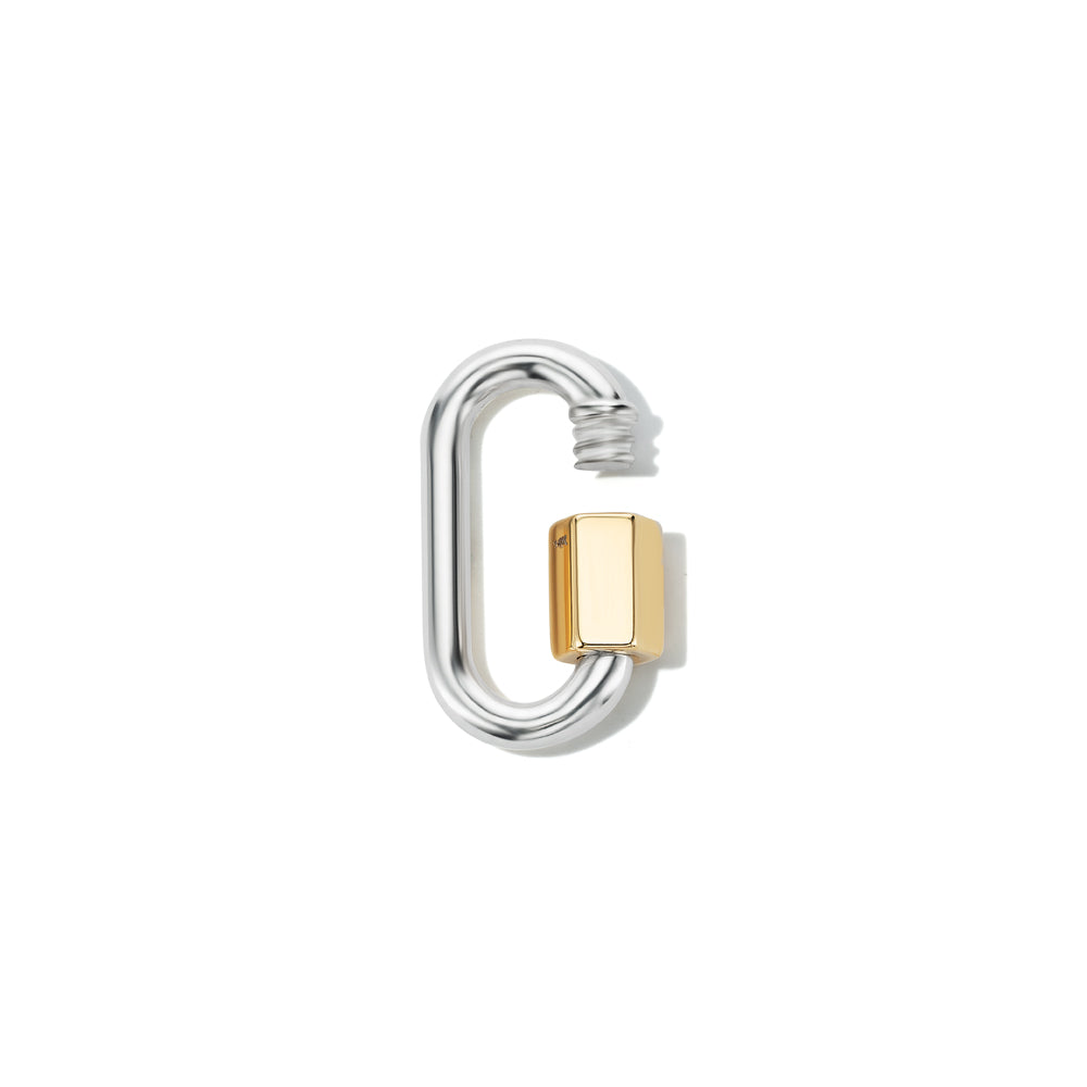 Marla Aaron Silver & 14K Yellow Gold Baby Lock