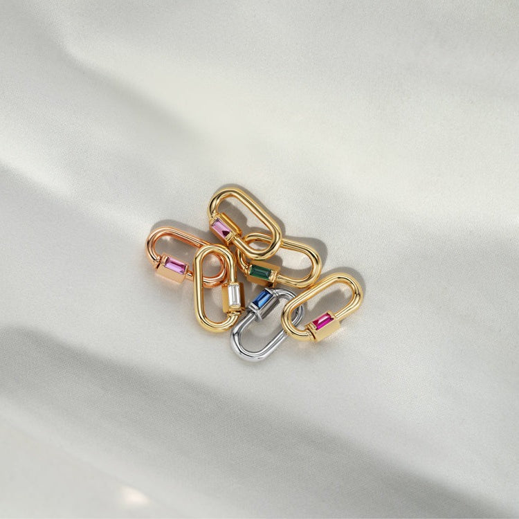 Marla Aaron Solo Baguette Diamond 14K Yellow Gold Baby Lock