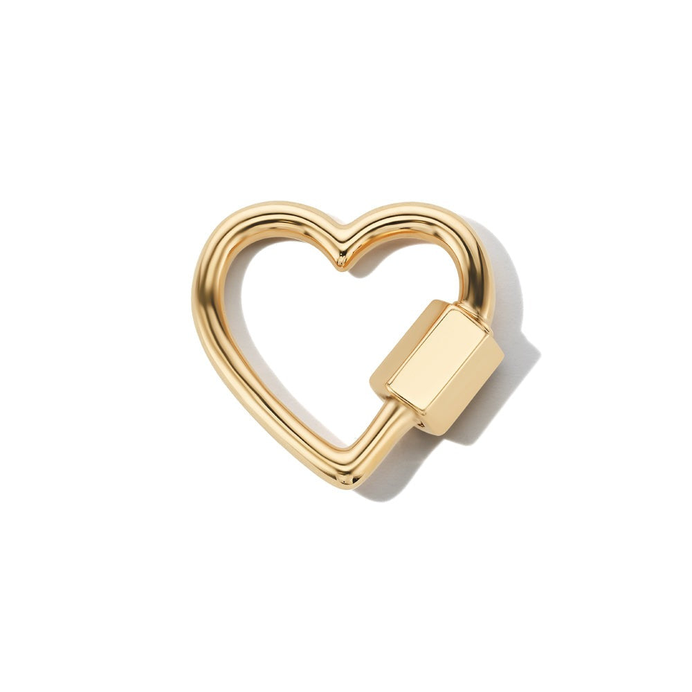 Marla Aaron 14K Yellow Gold Heart Lock
