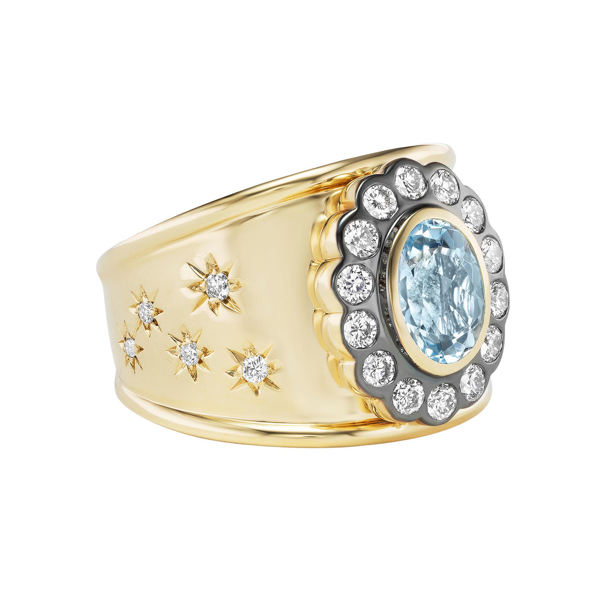 Marlo Laz Aquamarine Lexi Cigar Band