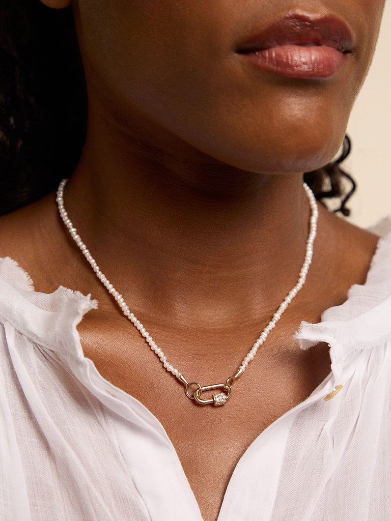 Marla Aaron Seed Pearl Itty Bitty Strand 16"