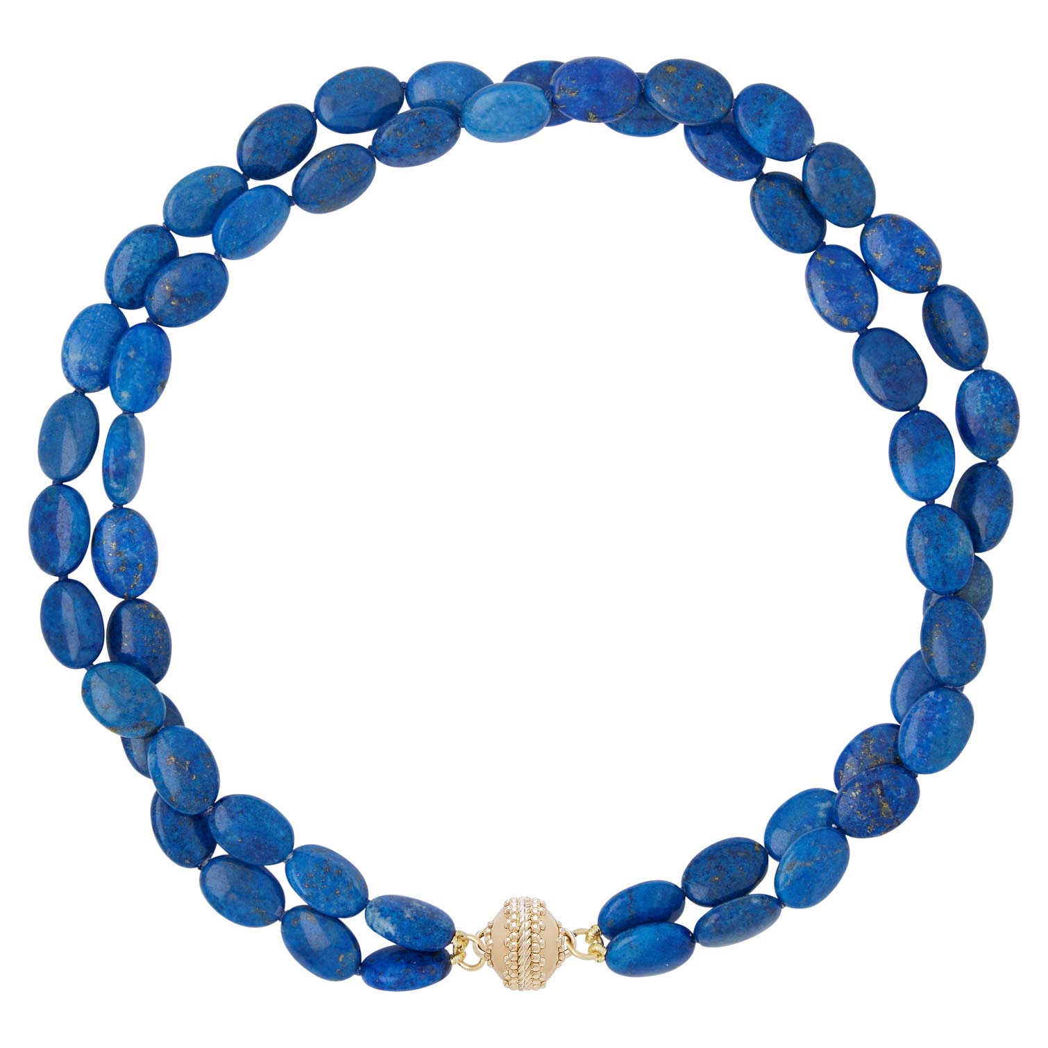 Clara Williams Oval Lapis Double-Strand Necklace