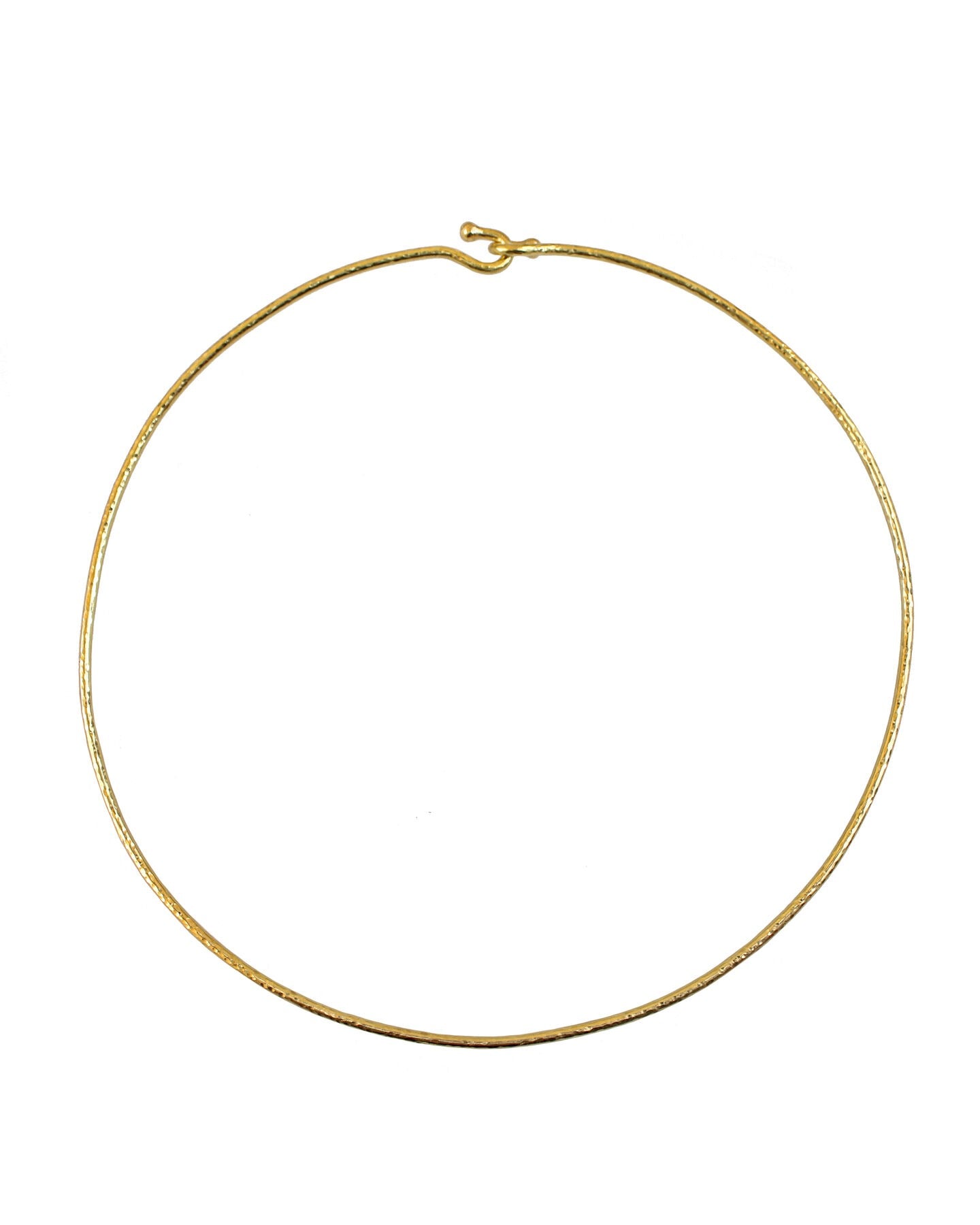 Elizabeth Locke Gold Wire Collar Necklace