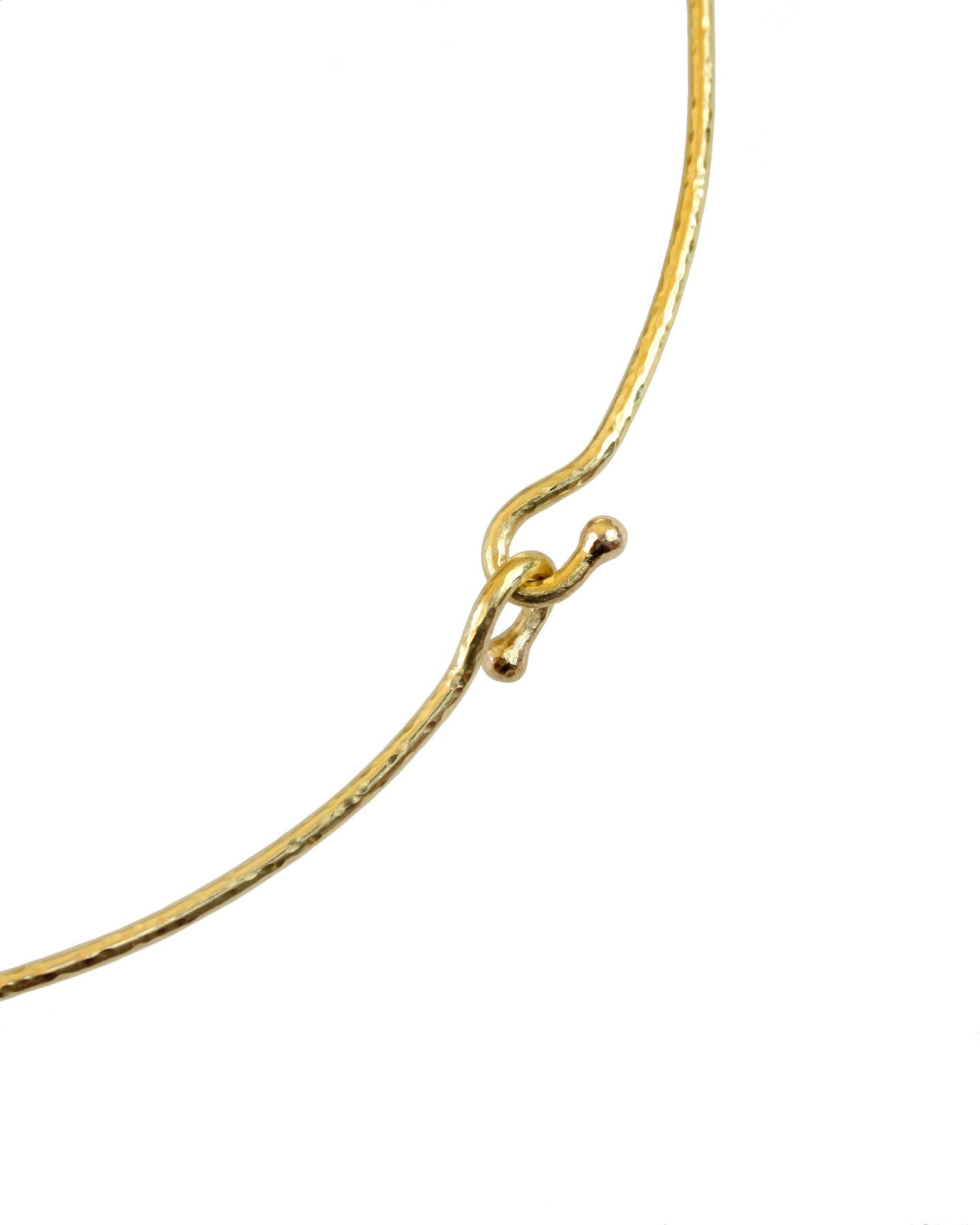 Elizabeth Locke Gold Wire Collar Necklace