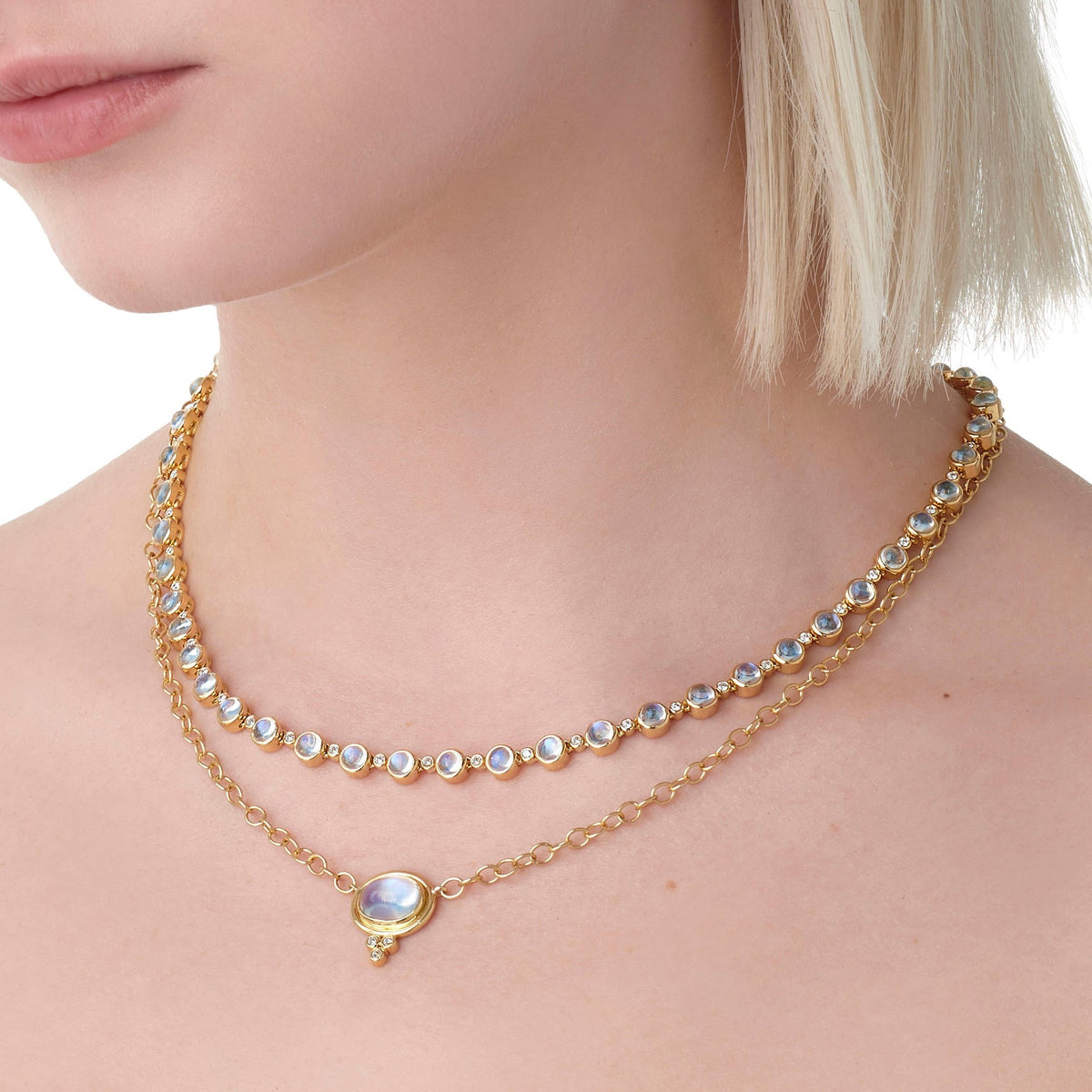 Temple St. Clair Blue Moon Link Necklace