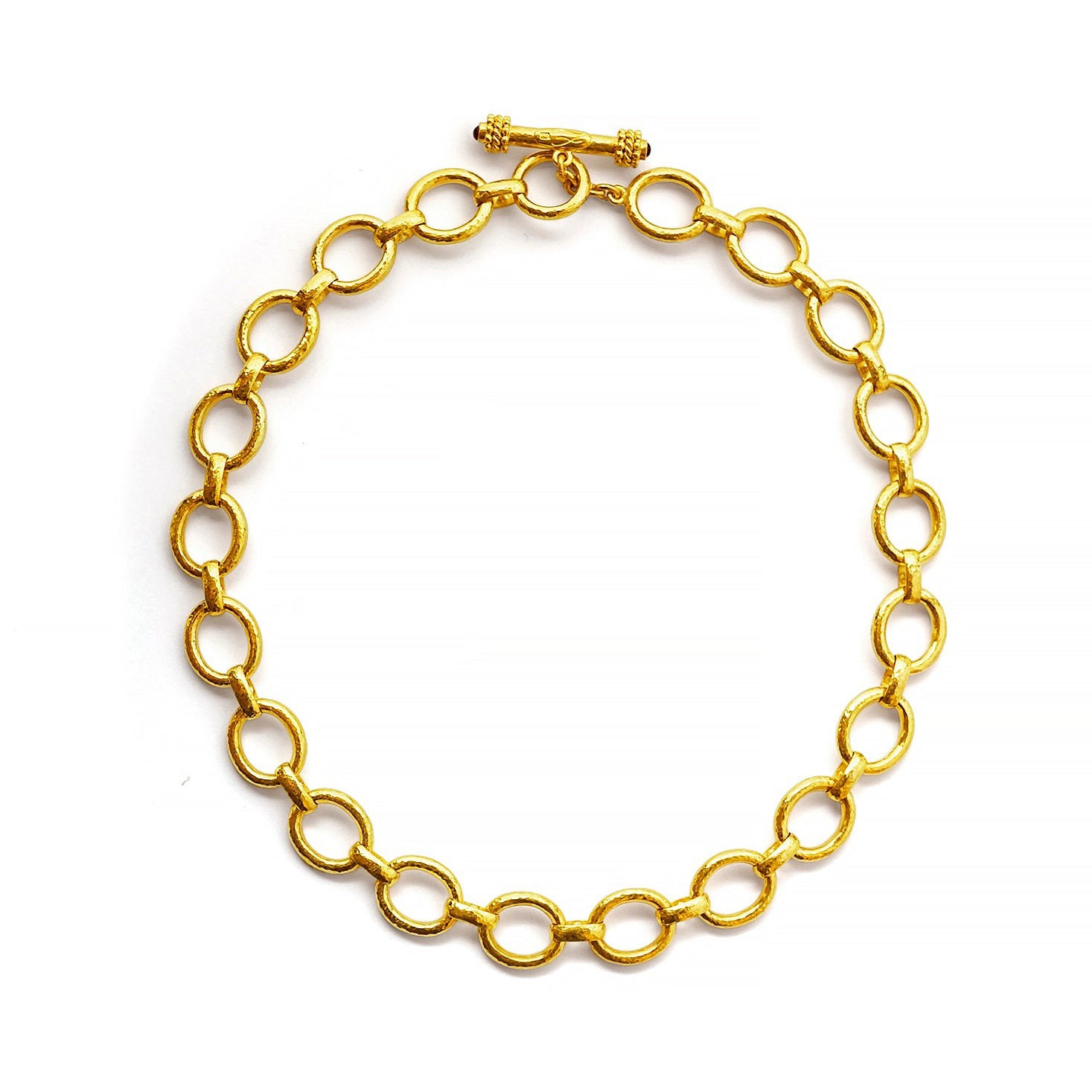 Elizabeth Locke 'Smooth' Link Necklace 17"