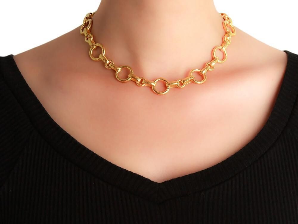 Elizabeth Locke “Large Siena” Link Necklace