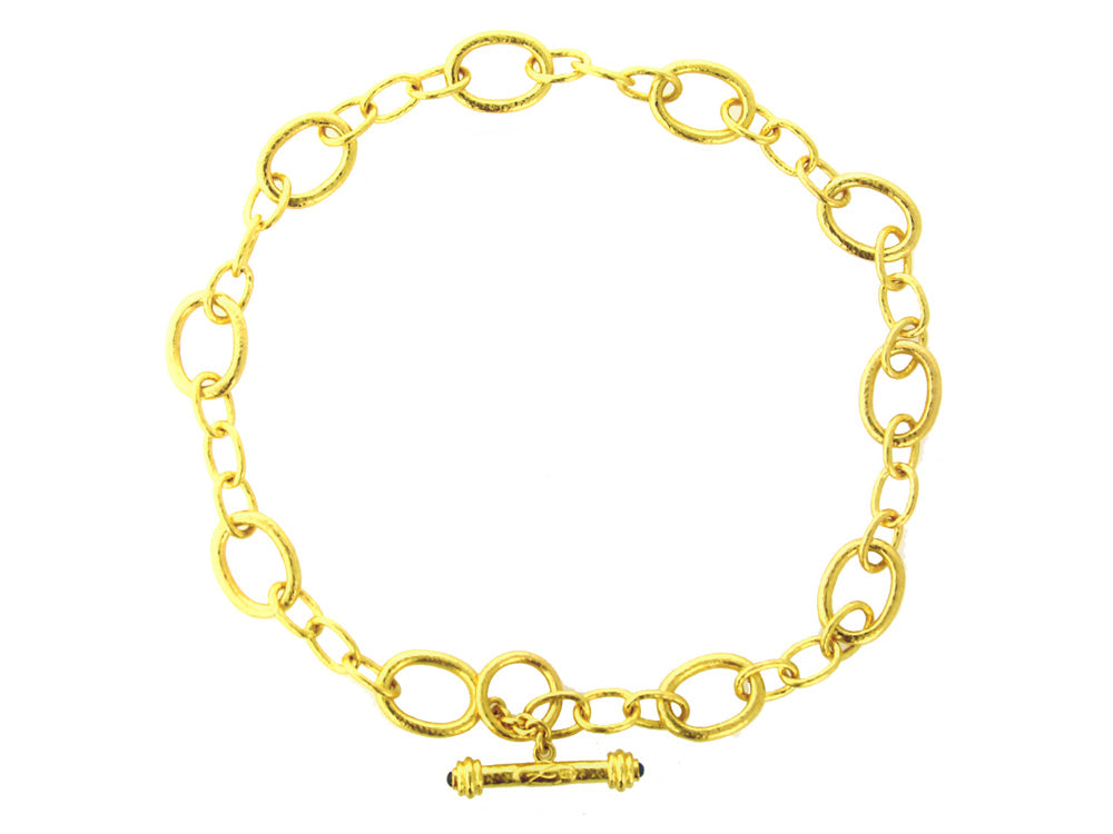 Elizabeth Locke “Garda” Link Necklace 17″