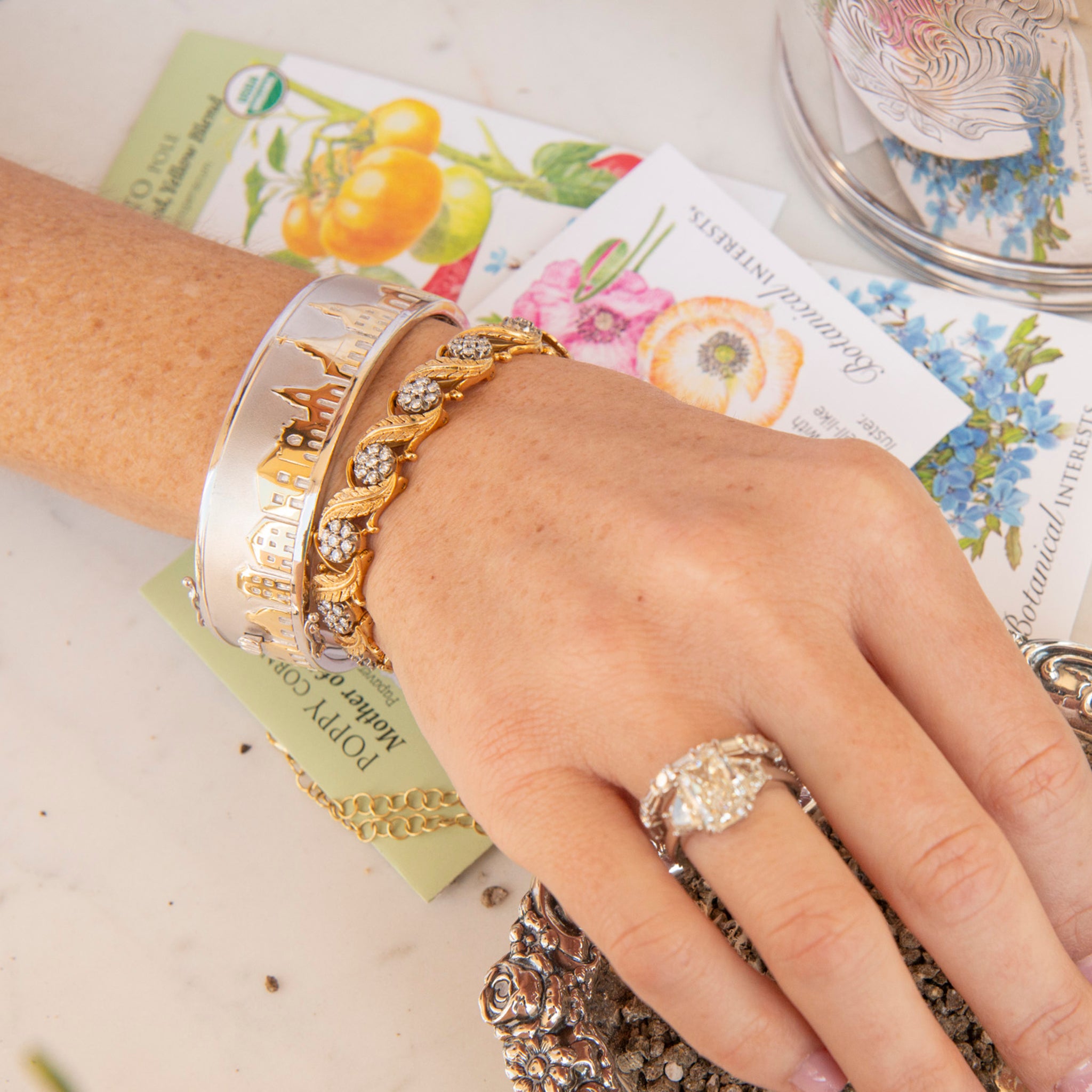 Charleston Skyline Cuff Bangle