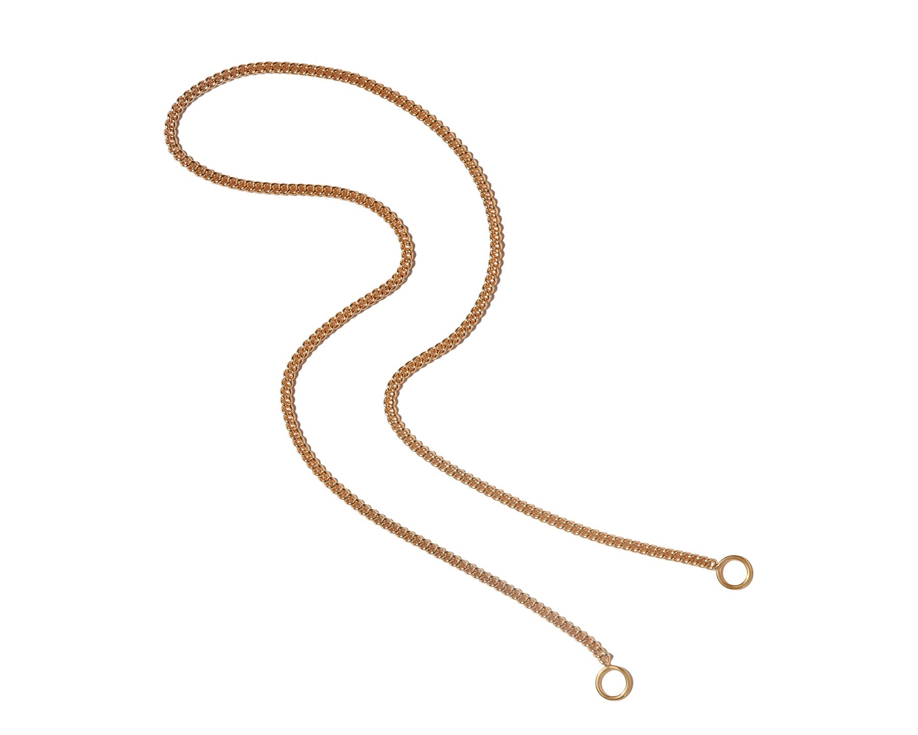 Marla Aaron 14K Gold Not So Heavy Curb Chain Necklace