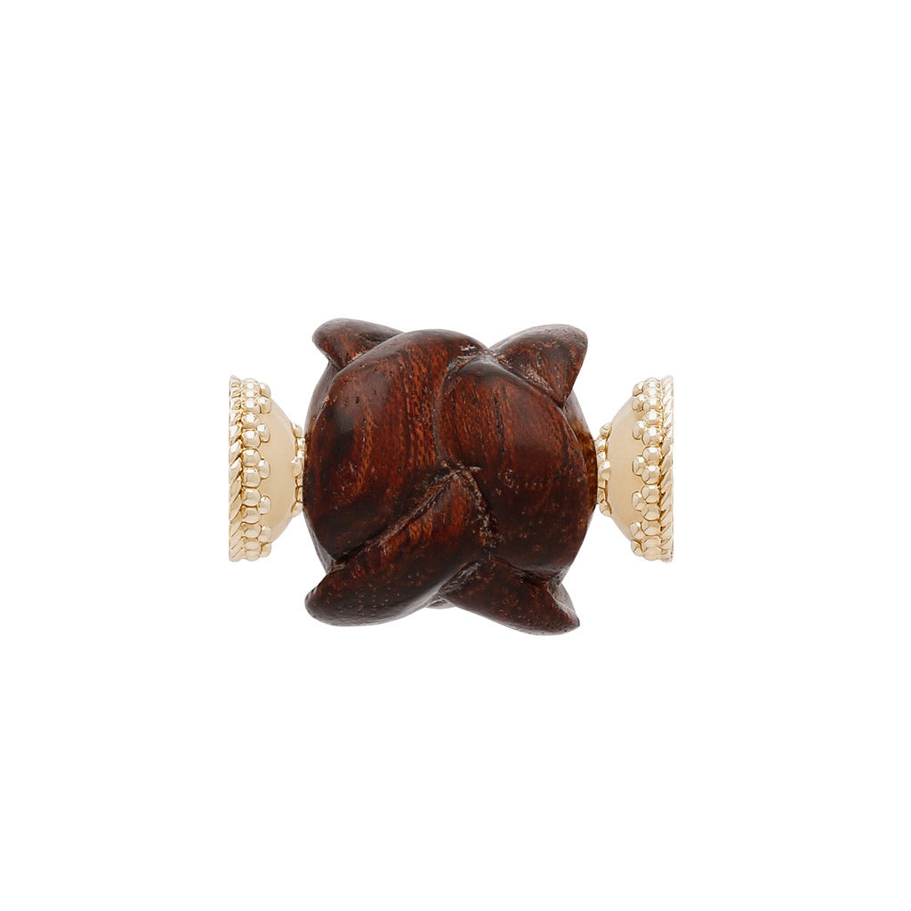 Clara Williams Basket Weave Saddle Brown Centerpiece